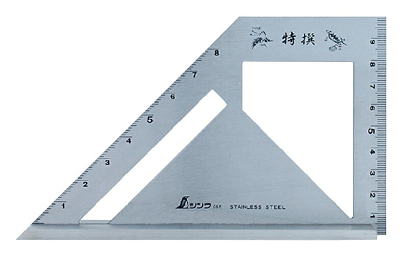 樂天商城 - シンワ　止型スコヤ　広巾40mm台付　62189