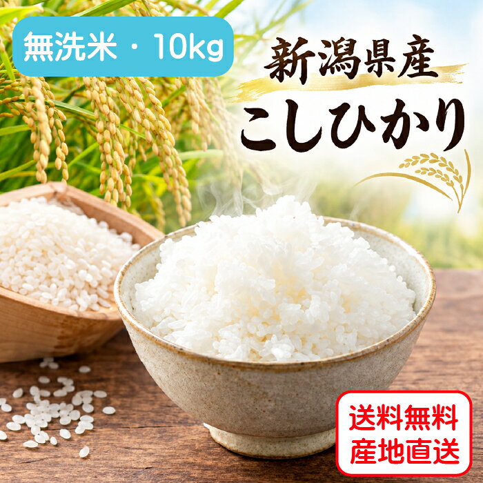 ＜令和8年産新米 ★ 無洗米＞田辺さん家の新潟県産コシヒカリ100％［10kg］※有機質肥料・低減農薬【頑張って送料無料！】 yminfo-10003241 村の鍛冶屋 パッケージ画像