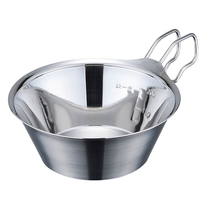 TSBBQ ステンレスシェラカップ320(TSBBQ-012)【燕三条製|村の鍛冶屋】フチ巻きが無く、衛生的で口当たりなめらか。内側鏡面磨きで汚れが落ちやすく、水切れが良いシェラカップ。通販格安セール情報 楽天 通販