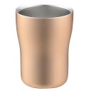 【頑張って送料無料!】SUSCUP エレガンス タンブラー シャンパンゴールド|18-8 ステンレス二重構造 (ELG-002SG)【燕市製|株式会社O・S】