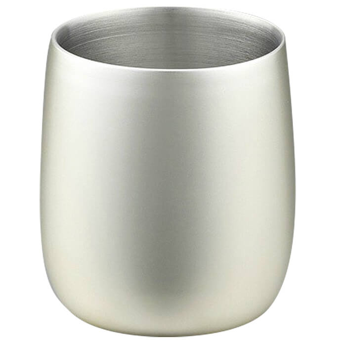 Rakuten - 【頑張って送料無料！】SUSCUP エレガンス フリータンブラー シャンパンシルバー｜18-8 ステンレス二重構造 （ELG-003SS）【燕市製｜株式会社O・S】