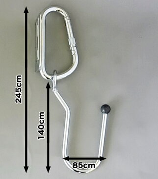 鳶壱（tobiichi） 工具ホルダー（B-07）外せるインパクト電ドルホルダー カラビナに取り付けるだけでインパクトフックに