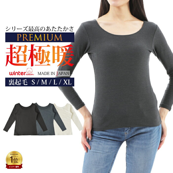 裏起毛 インナー あったか あったかインナー カットソー レディース ヒートインナー 防寒 Tシャツ アンダーシャツ 長袖丸首 長袖クルーネック クルーネック ヒートテック 暖か 暖かい 綿 極暖 防寒着 日本製 トップス 冬物 冬 発熱 保温 速乾 スポーツ 肌着 ゴルフ WCPM-03Wのサムネイル