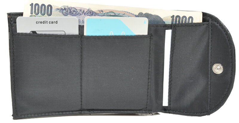 【メール便にて送料無料】財布 レディース　三つ折り財布 人気財布 男女兼用財布 合皮三つ折り財布 〔クリックポストにて発送〕8019