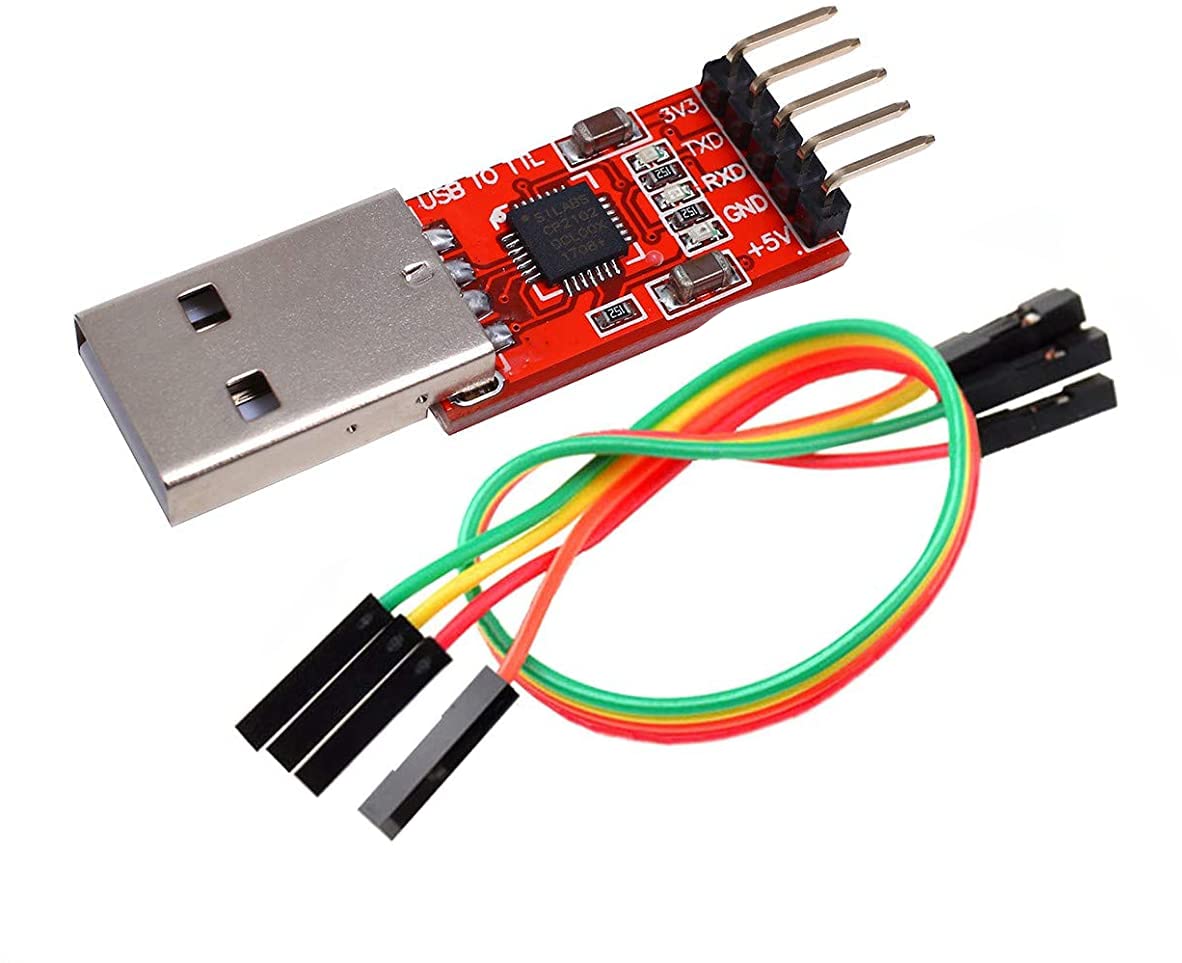 CP2102 USB-TTLシリアル変換アダプターモジュール データ転送 5V/3.3V UART　ESP32の書き込みなどに USBシリアル変換モジュール　電子工作 電子部品 YMS PARTS