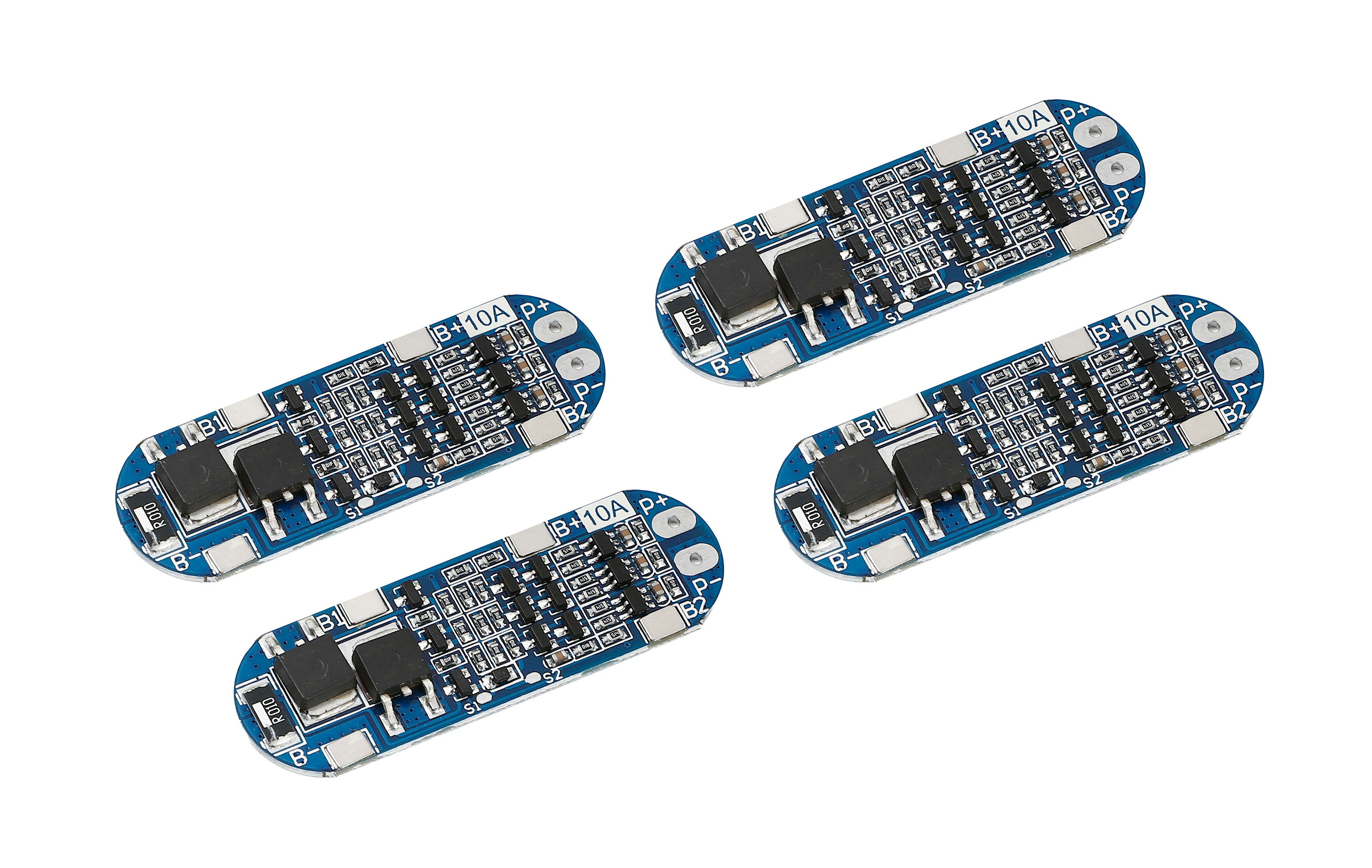 【4個入】3S 11.1V / 12V / 12.6V 10Aリチウムイオン電池用18650充電器PCB BMS保護ボード　YMS PARTS