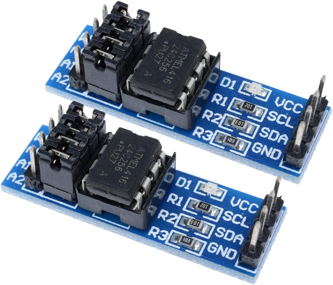 【2個入】シリアルEEPROM ストレージ モジュール AT24C256 I2C通信