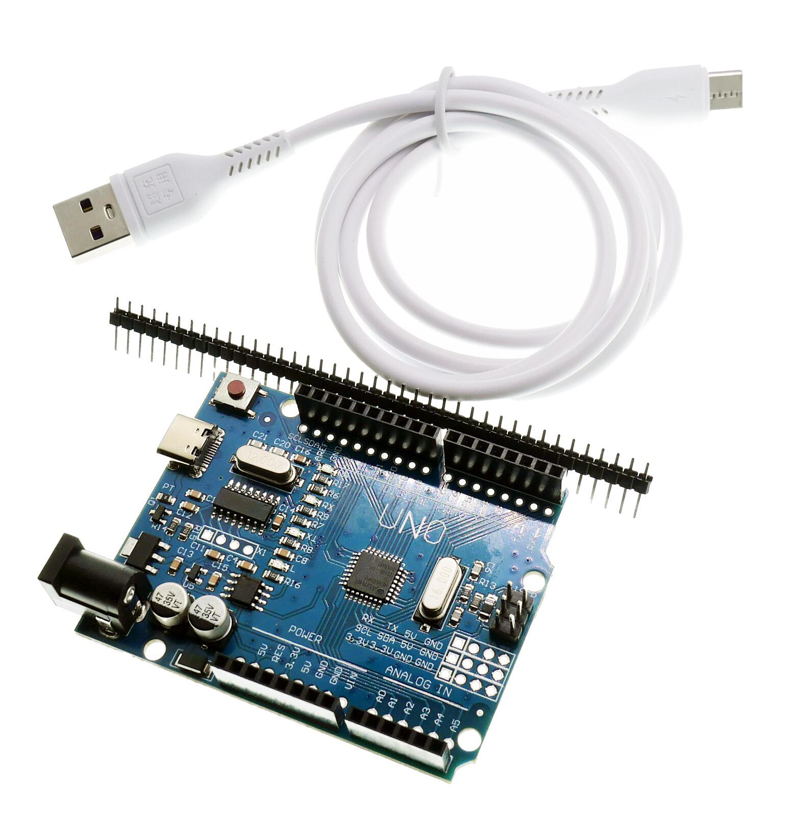 Type-C Arduino 用 UNOボード V3.0 CH340/ ATmega328P-AU 5V 16Mhz NanoV3.0互換 アルディーノ Arduino