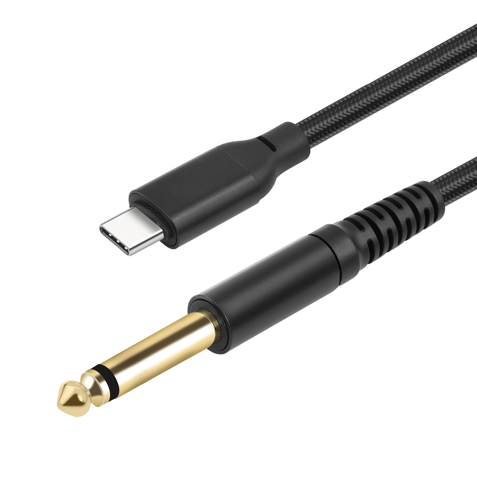 【送料無料】 【1本】【2mケーブル】USB Type-C to TSプラグ変換ケーブル 6.35mm 1...