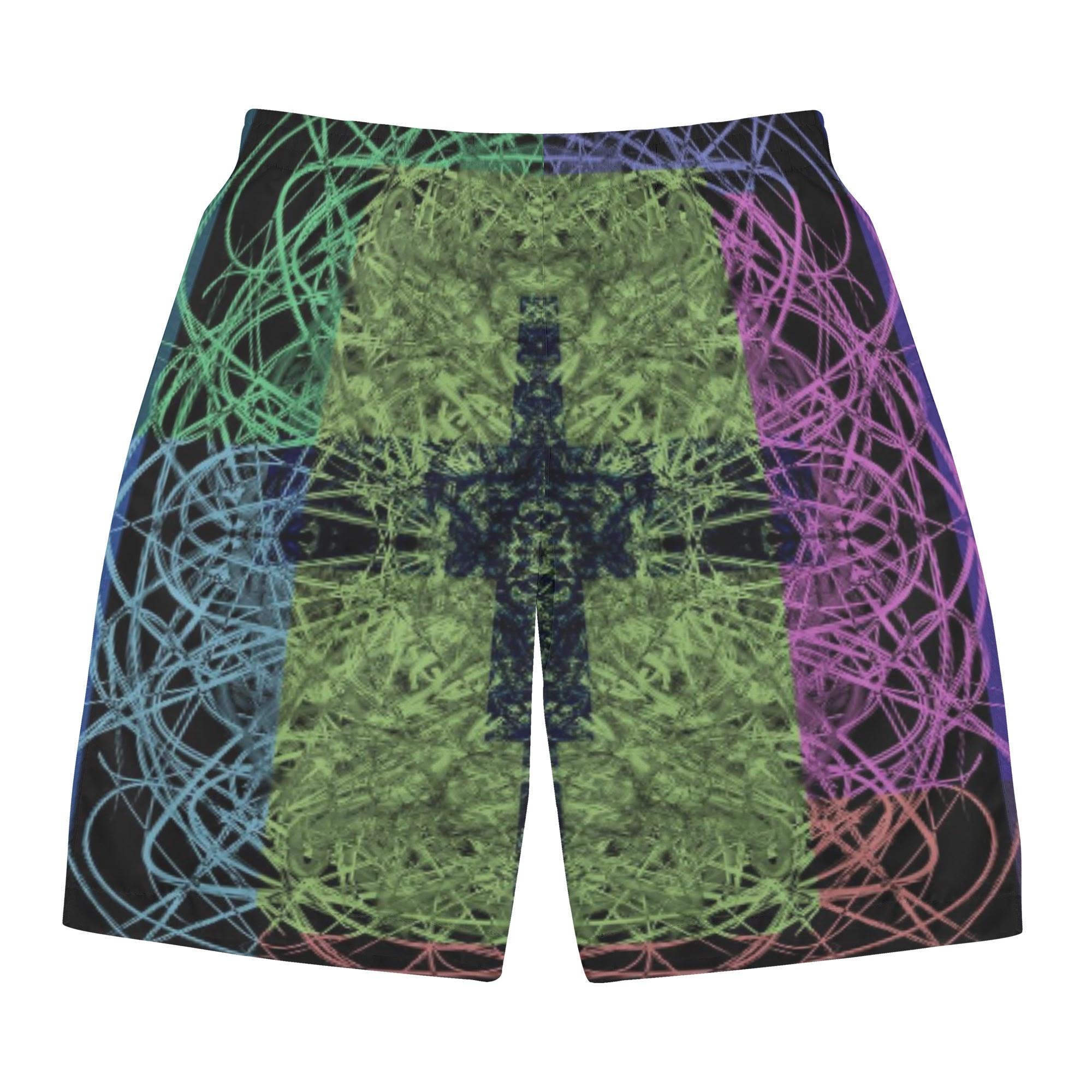 725#37(メンズサーフパンツ) メンズサーフパンツ メンズ アート カラフル 抽象 ユニーク 個性的 スタイリッシュ お洒落 ミマキボクカ _ID018