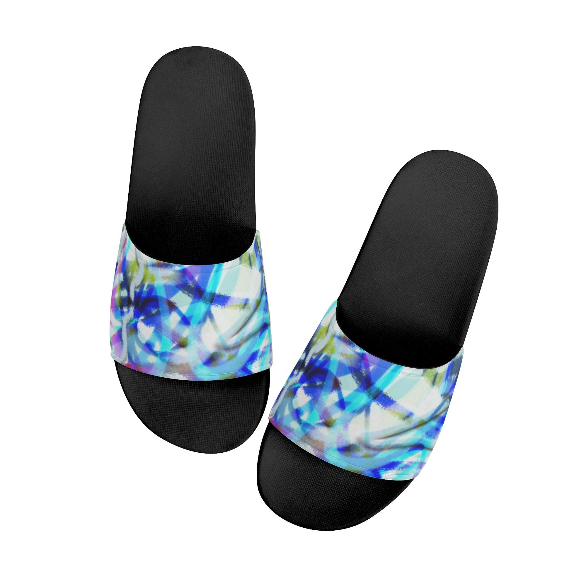 725#13(サンダル) サンダル メンズ キッズ レディース シューズ アート カラフル 抽象 ユニーク 個性的 スタイリッシュ お洒落 ミマキボクカ _ID018