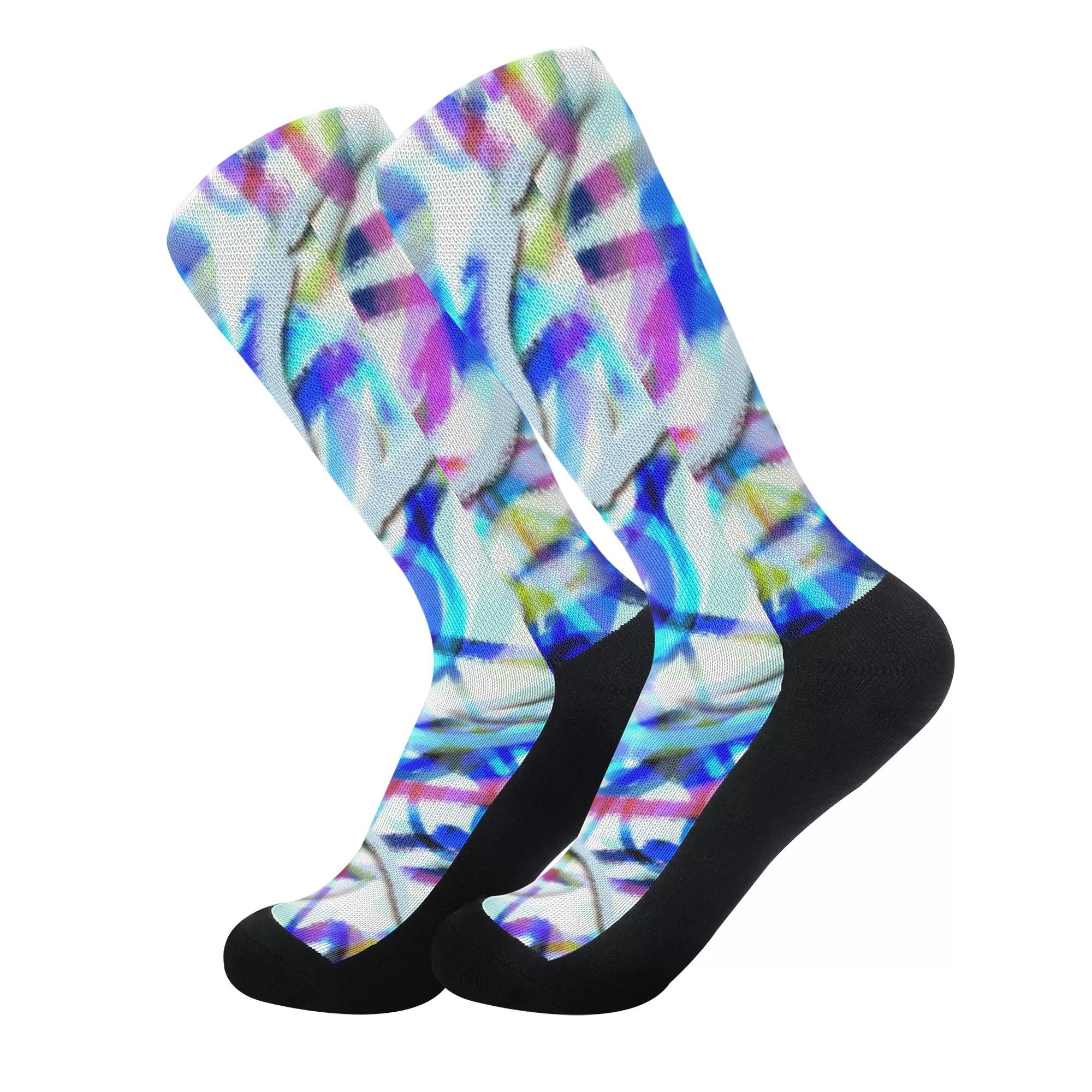 725#13(ソックス) ソックス ユニセックス アクセサリー アート カラフル 抽象 ユニーク 個性的 スタイリッシュ お洒落 ミマキボクカ _ID018