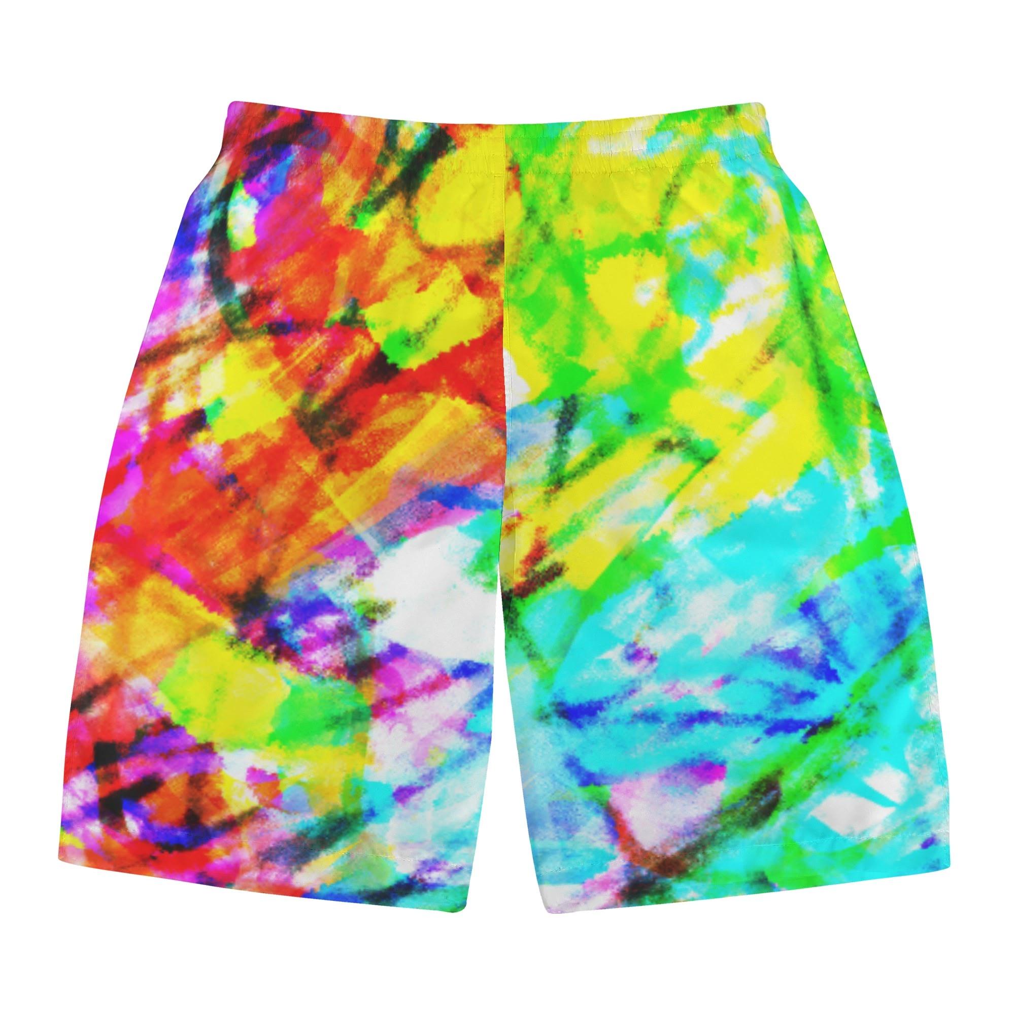 725#2(メンズサーフパンツ) メンズサーフパンツ メンズ アート カラフル 抽象 ユニーク 個性的 スタイリッシュ お洒落 ミマキボクカ _ID018