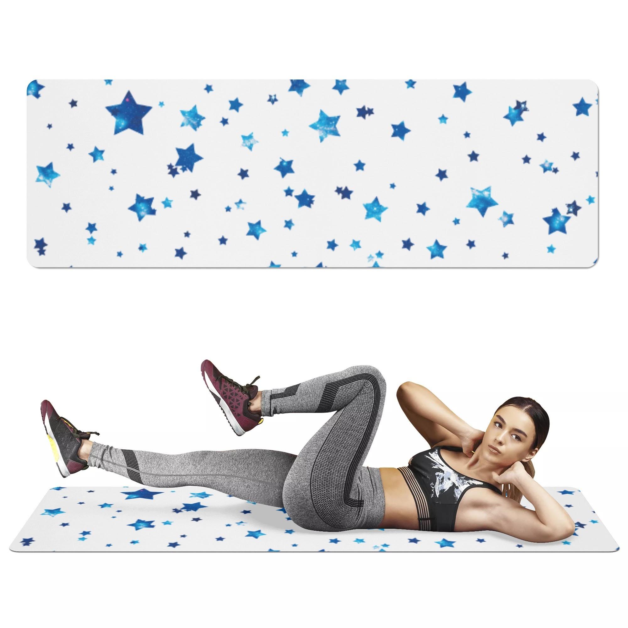 GalaxyStar(ヨガマット) ヨガマット ユニセックス ホームデコレーション 全て 青 星 宇宙柄 galaxy 星..