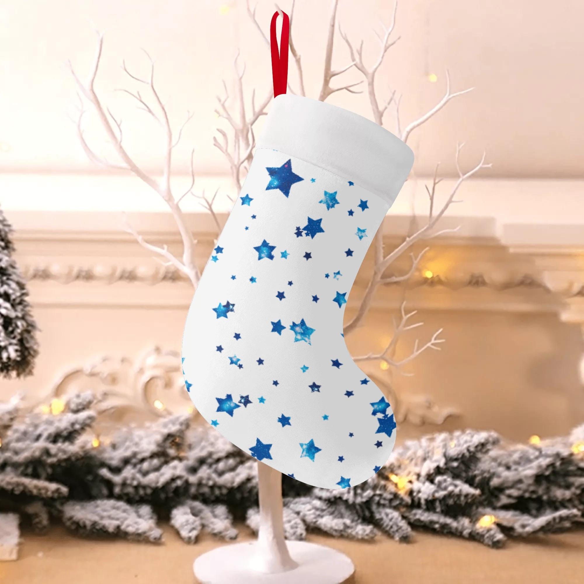 GalaxyStar(クリスマスソックス) クリスマスソックス ユニセックス アクセサリー 全て 青 星 宇宙柄 galaxy 星型 冴木みやこ _ID018