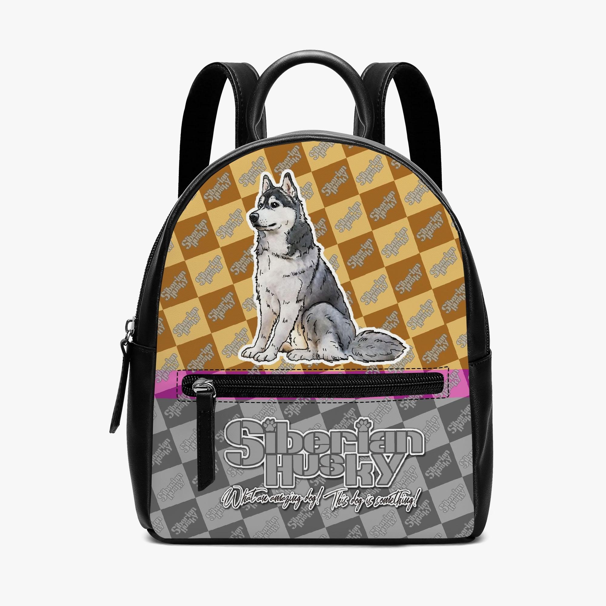 シベリアンハスキー 柄のPUバック (PUバック) PUレザーミニバッグ レディース バッグ 全て ドッグ ペッ..