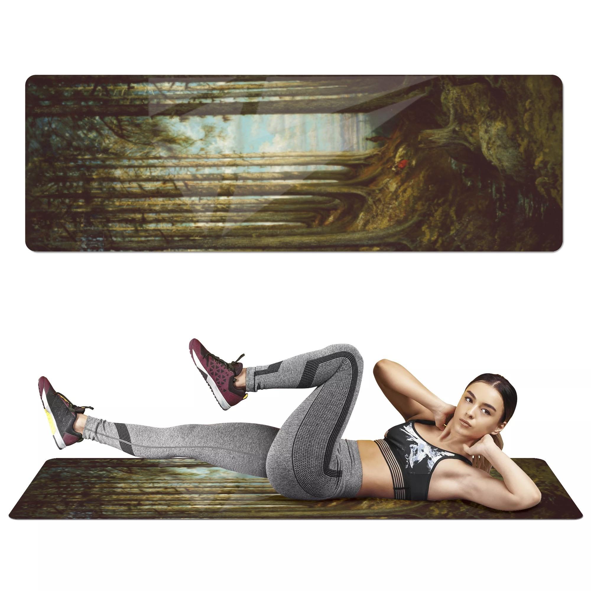 ギュスターヴ・ドレ 「アルパイン シーン」(ヨガマット) ヨガマット ユニセックス ホームデコレーショ..