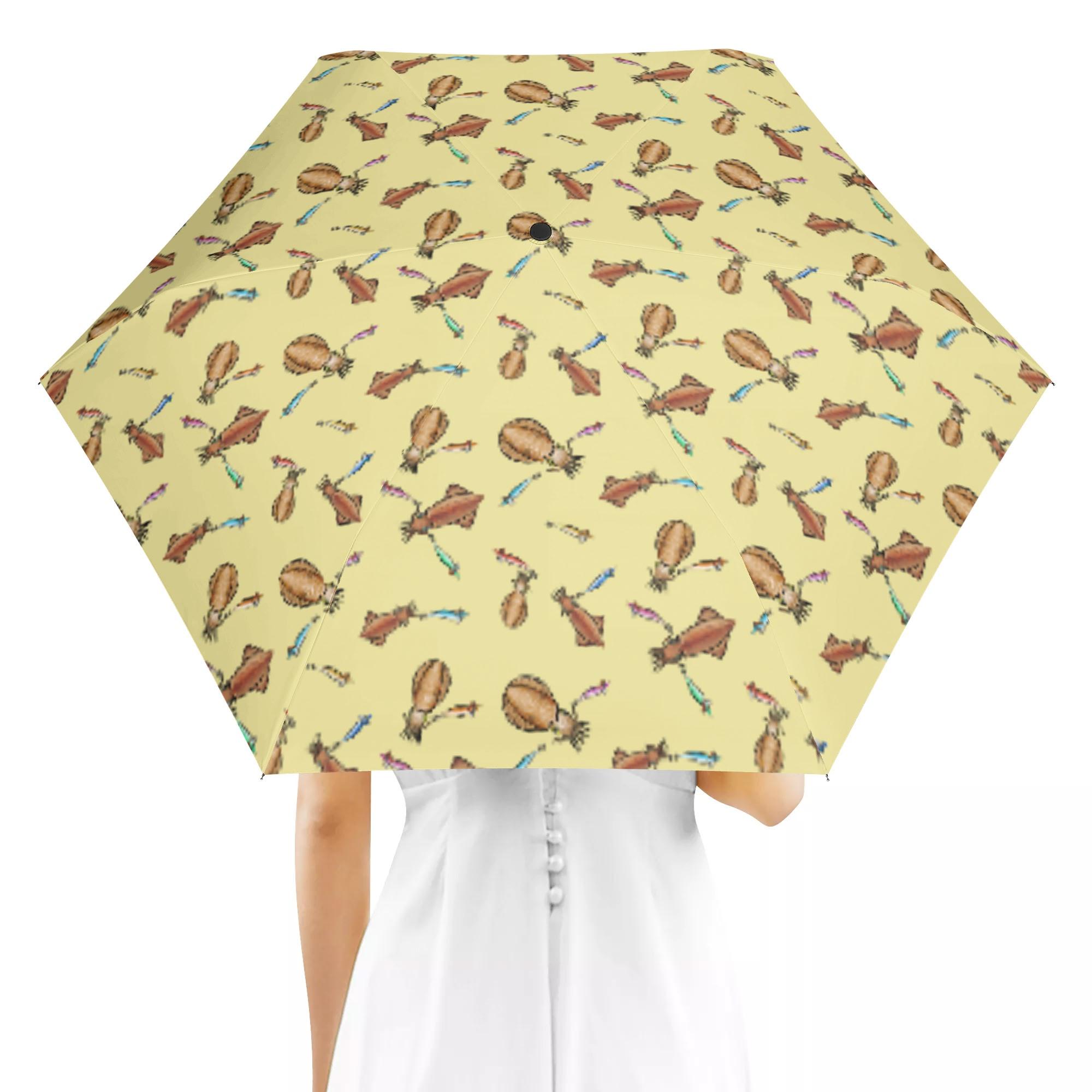 IKA_CY_AO(折り畳み傘 外面デザイン) 折り畳み傘 外面デザイン ユニセックス アクセサリー 全て 海 釣..