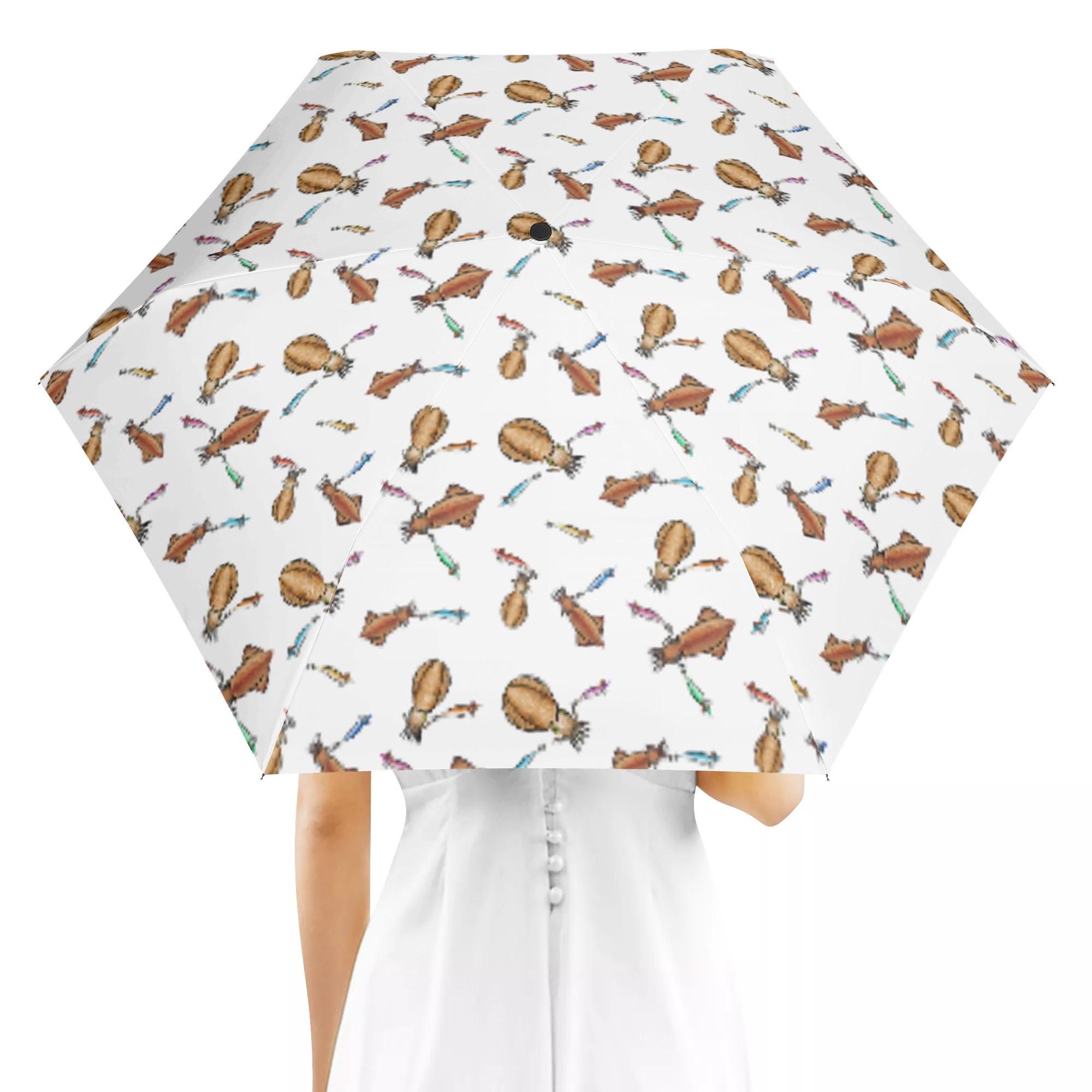 IKA_CW_AO(折り畳み傘 外面デザイン) 折り畳み傘 外面デザイン ユニセックス アクセサリー 全て 海 釣..