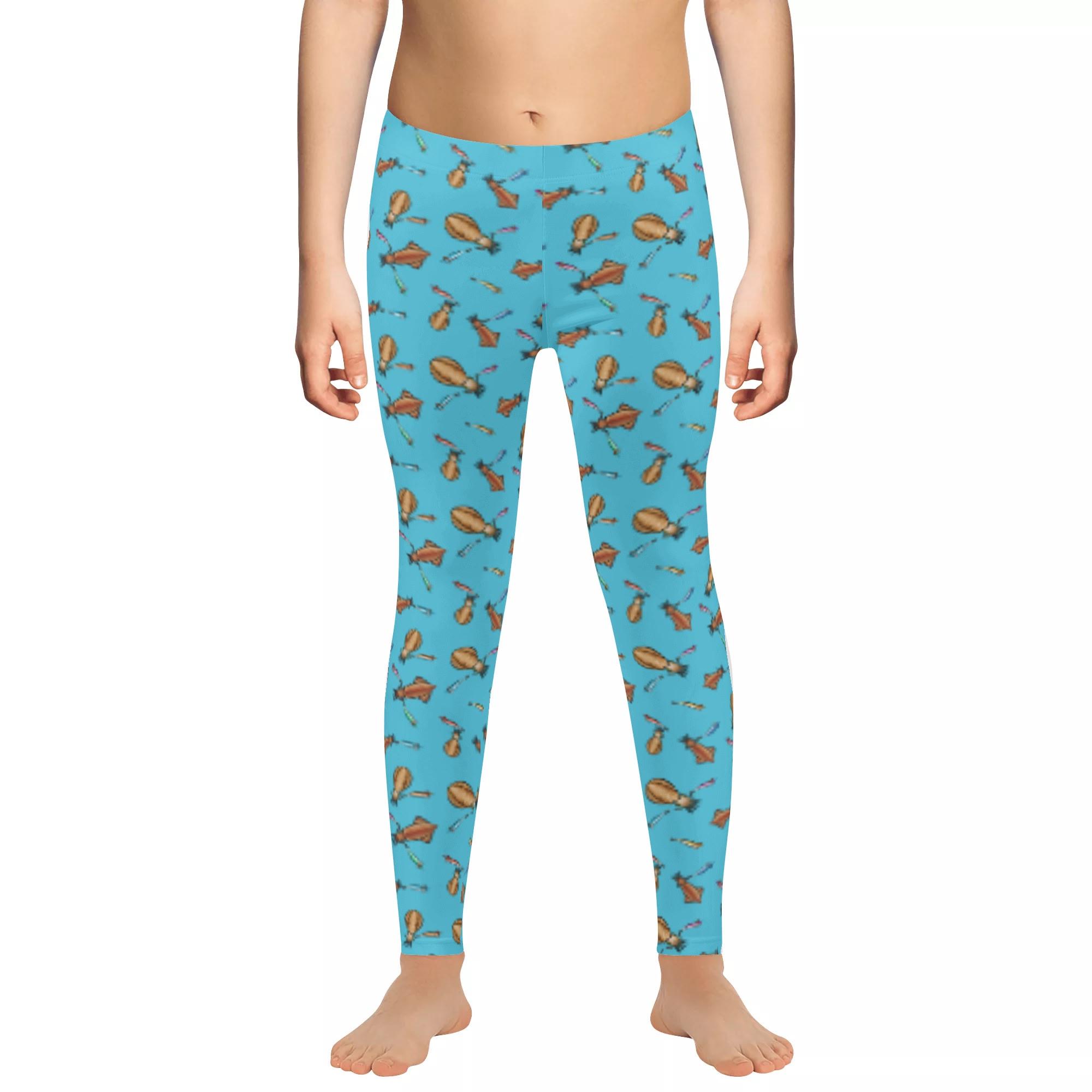 IKA_CTB_KLG(キッズレギンス 10分丈) キッズレギンス 10分丈 キッズ 全て 海 釣り 海釣り 魚釣り アオ..