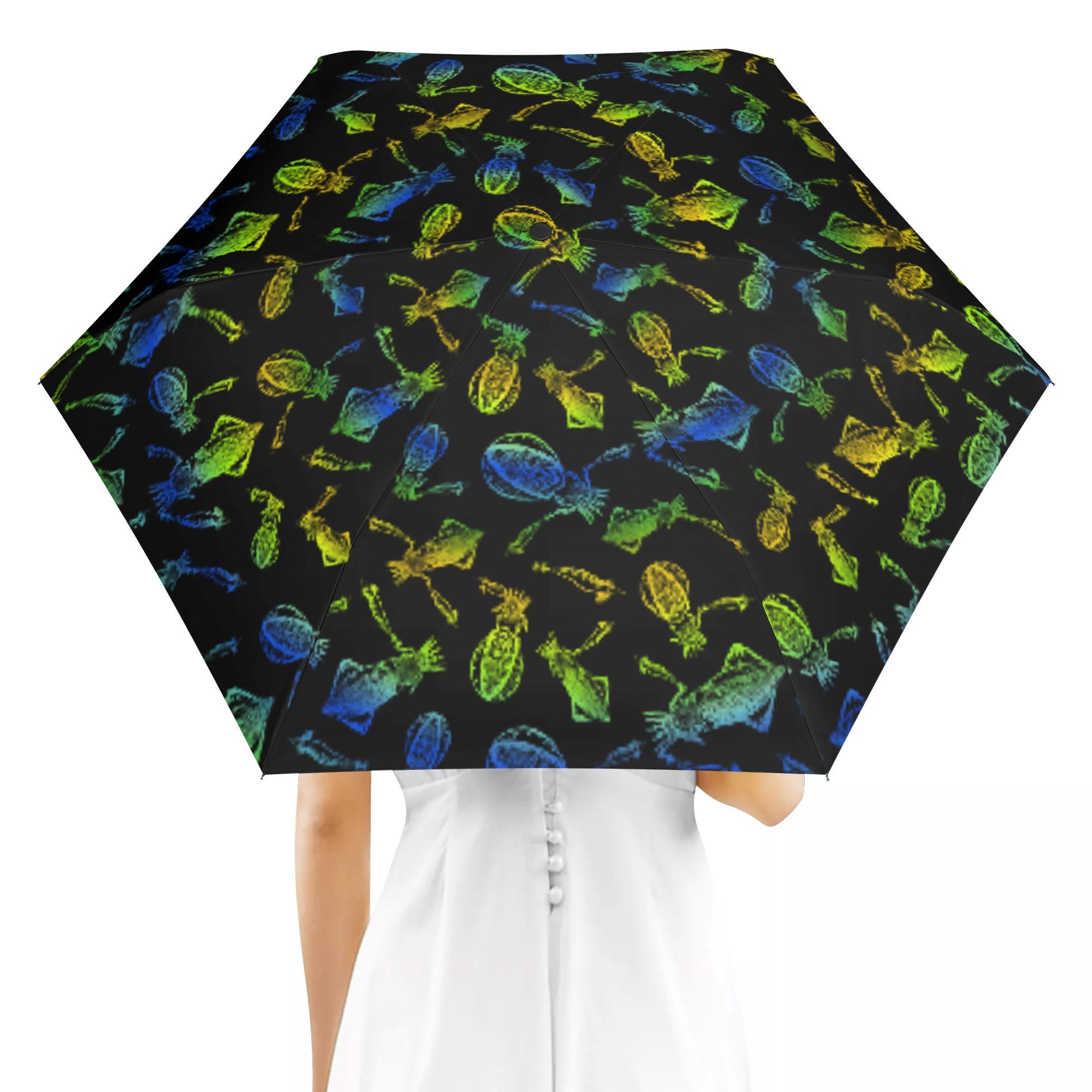 IKA_U12_AO(折り畳み傘 外面デザイン) 折り畳み傘 外面デザイン ユニセックス アクセサリー 全て 海 釣..