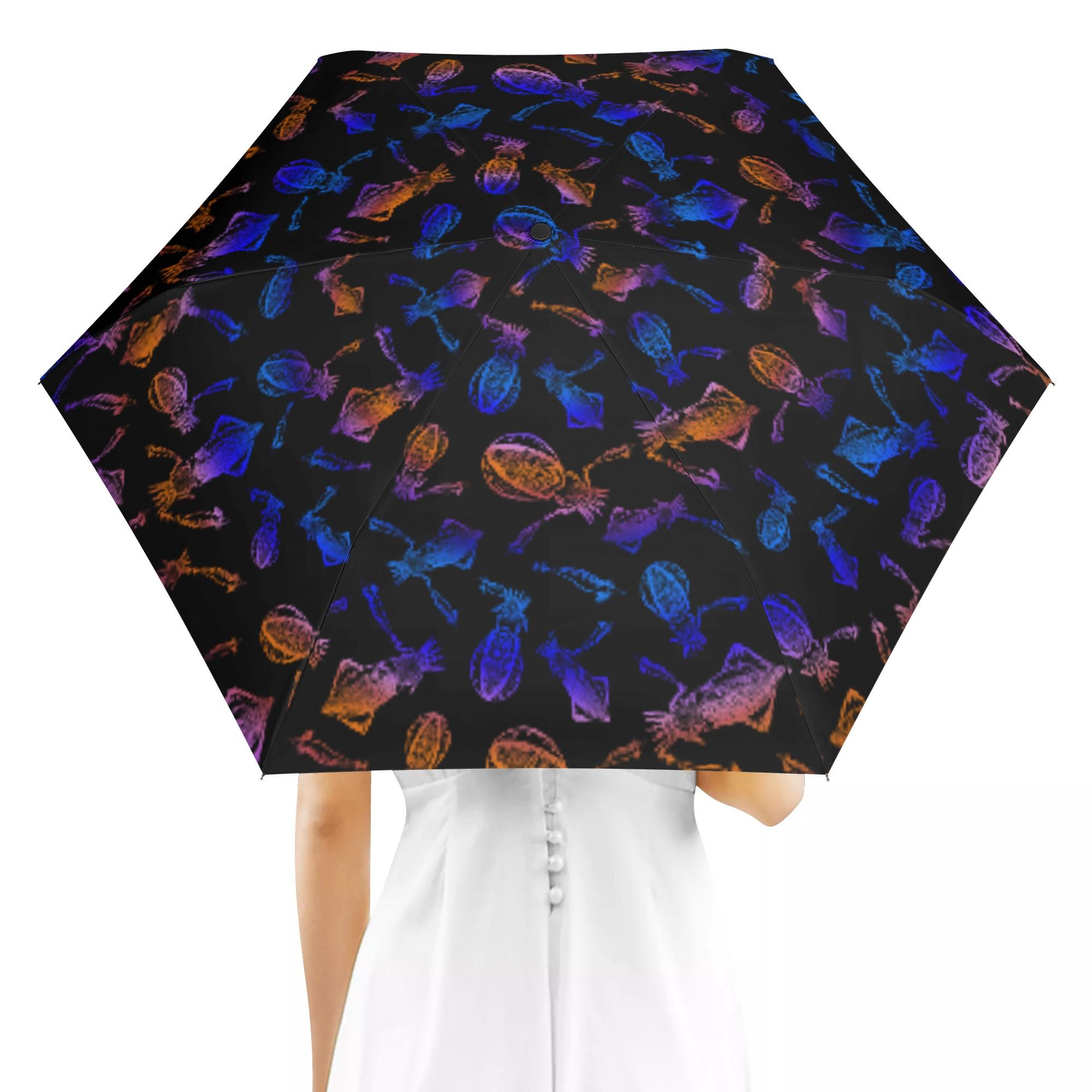 IKA_U13_AO(折り畳み傘 外面デザイン) 折り畳み傘 外面デザイン ユニセックス アクセサリー 全て 海 釣..