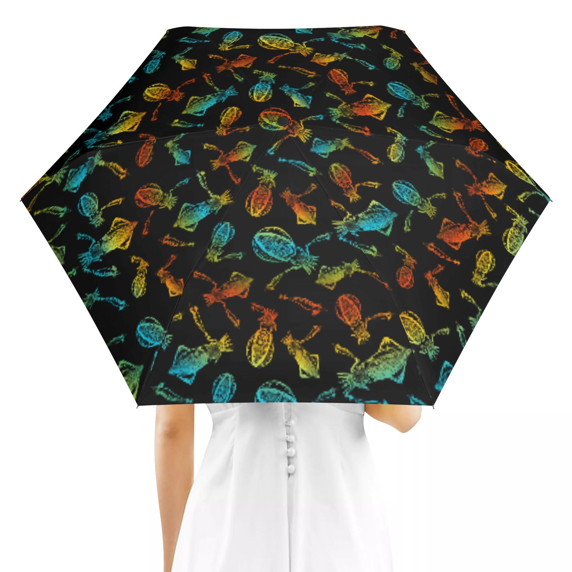 IKA_U15_AO(折り畳み傘 外面デザイン) 折り畳み傘 外面デザイン ユニセックス アクセサリー 全て 海 釣..