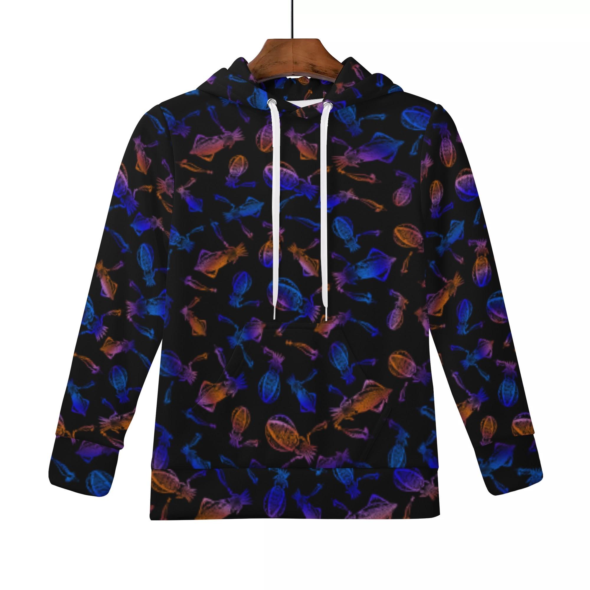 IKA_U13_KP(キッズフードパーカー) キッズフードパーカー キッズ 全て 海 釣り 海釣り 魚釣り アオリイ..