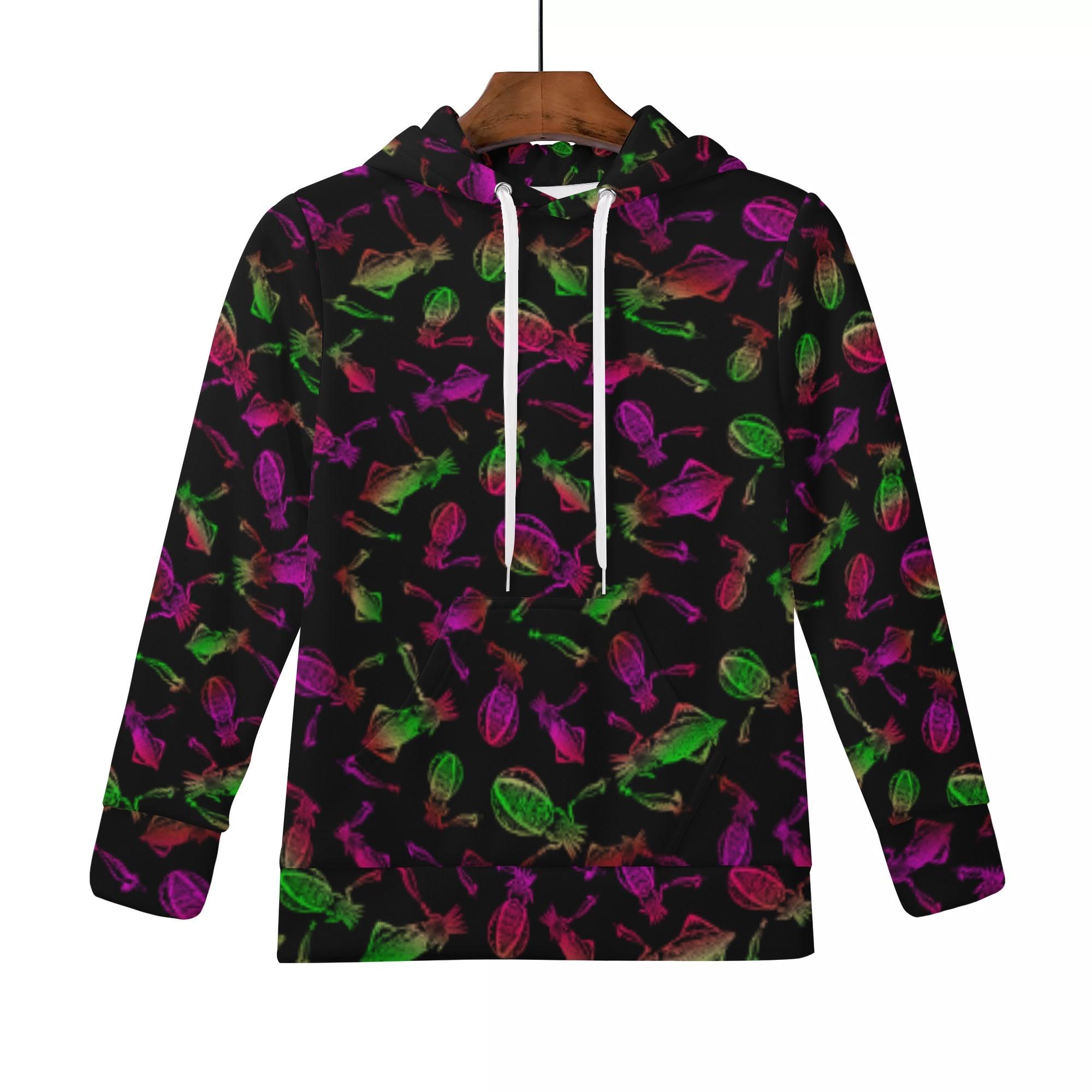 IKA_U14_KP(キッズフードパーカー) キッズフードパーカー キッズ 全て 海 釣り 海釣り 魚釣り アオリイ..