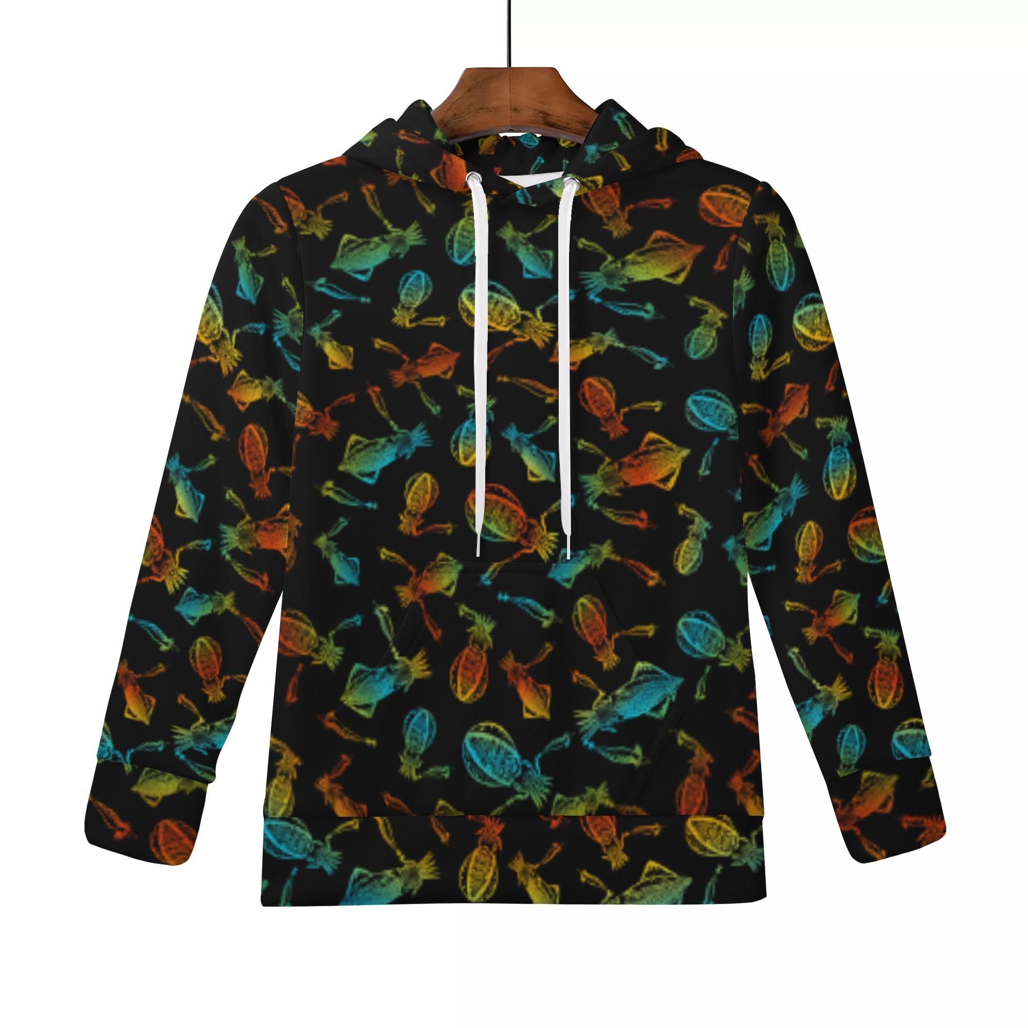 IKA_U15_KP(キッズフードパーカー) キッズフードパーカー キッズ 全て 海 釣り 海釣り 魚釣り アオリイ..