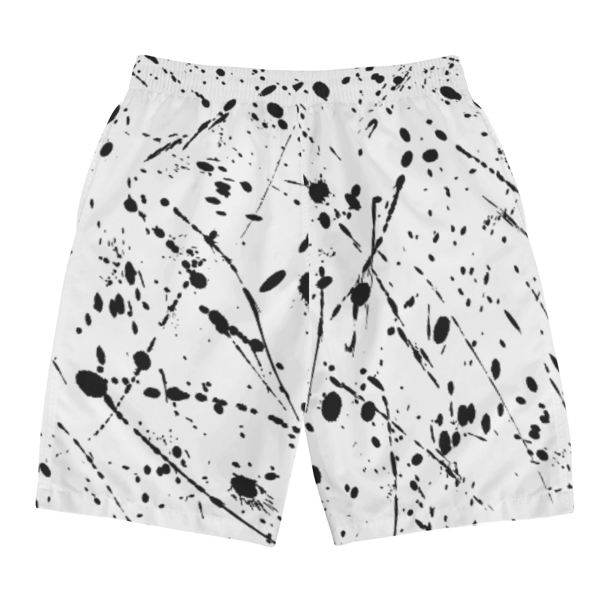 PAINT_KW_MSP(メンズサーフパンツ) メンズサーフパンツ メンズ 全て ペイント 飛散 模様 nekototuribito _ID018