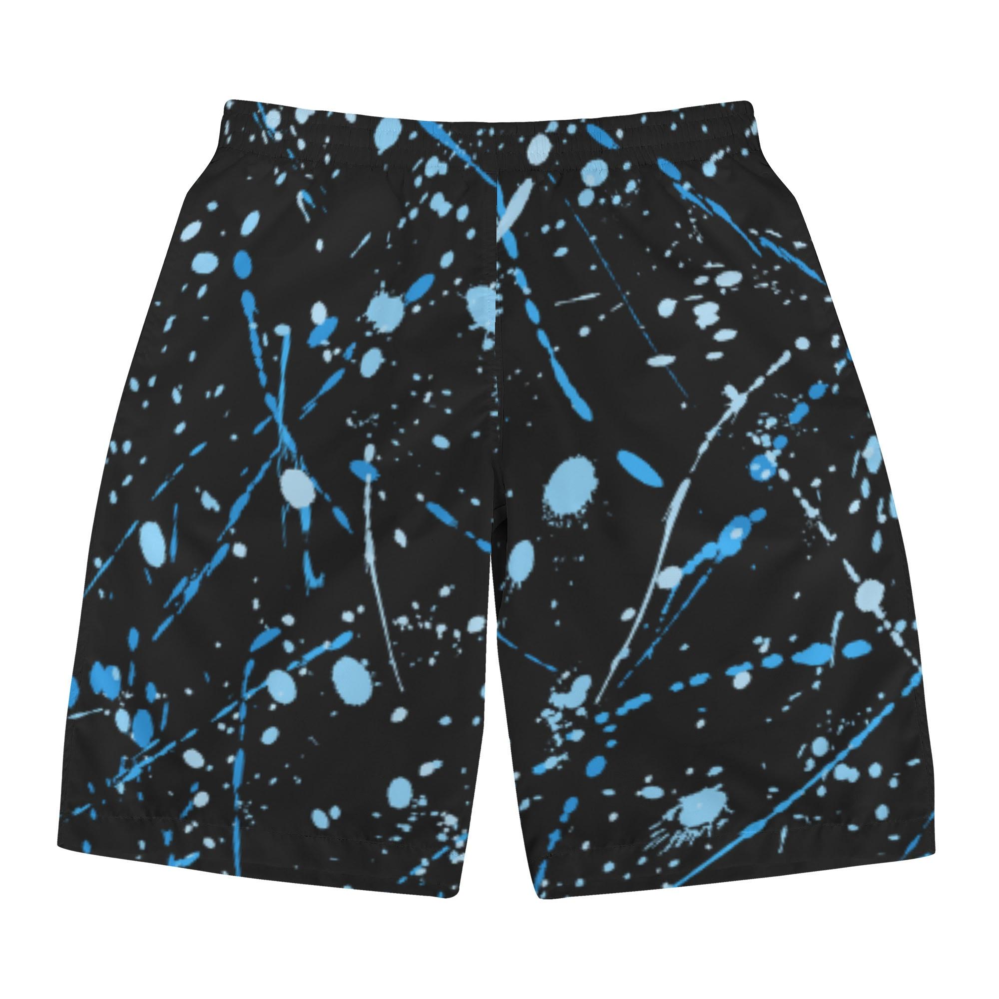 PAINT_BK_MSP(メンズサーフパンツ) メンズサーフパンツ メンズ 全て ペイント 飛散 模様 nekototuribito _ID018