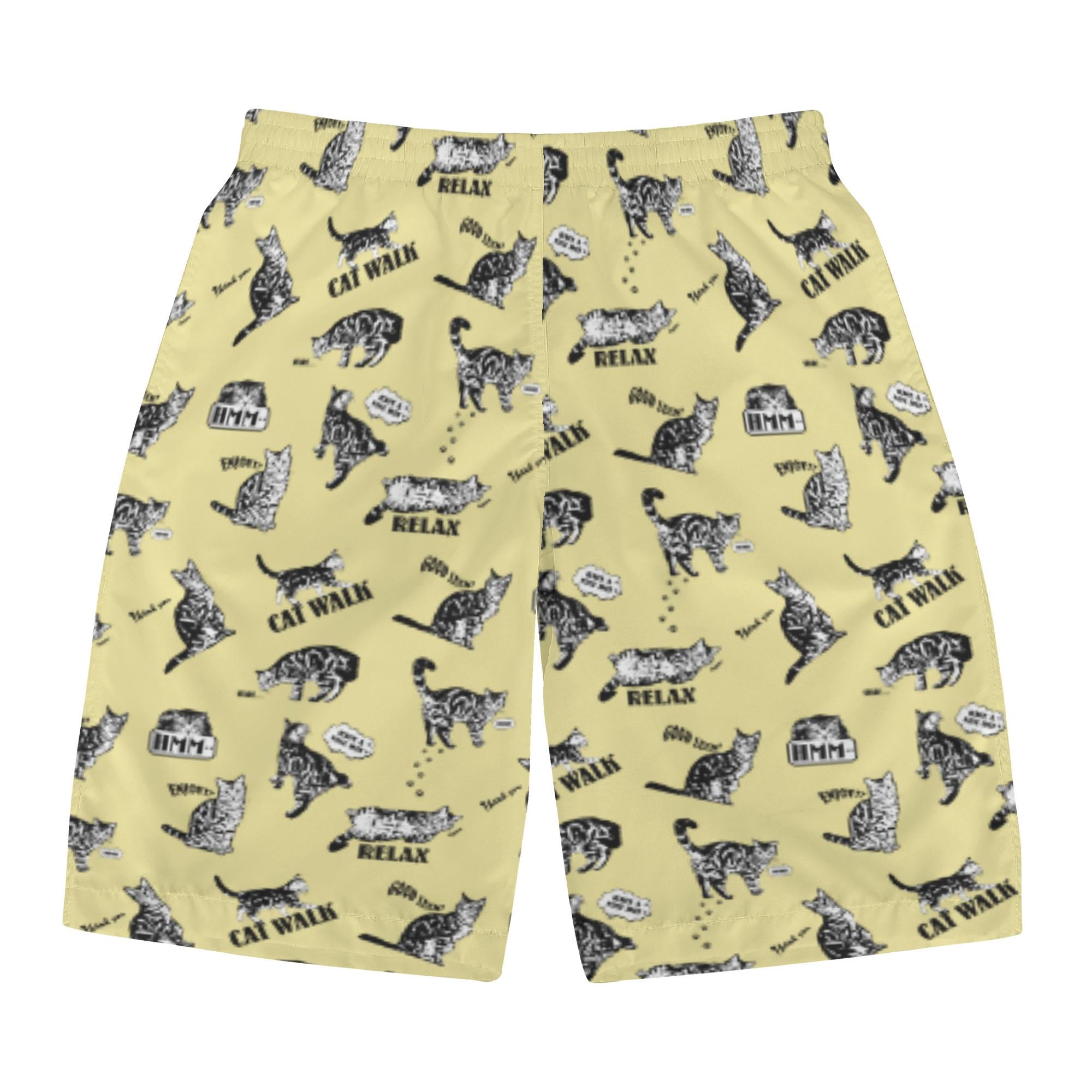 CAT_KY_MSP(メンズサーフパンツ) メンズサーフパンツ メンズ 全て 猫 ネコ ねこ CAT ペット アニマル 動物 アメショ アメショー アメリカンショートヘア nekototuribito _ID018