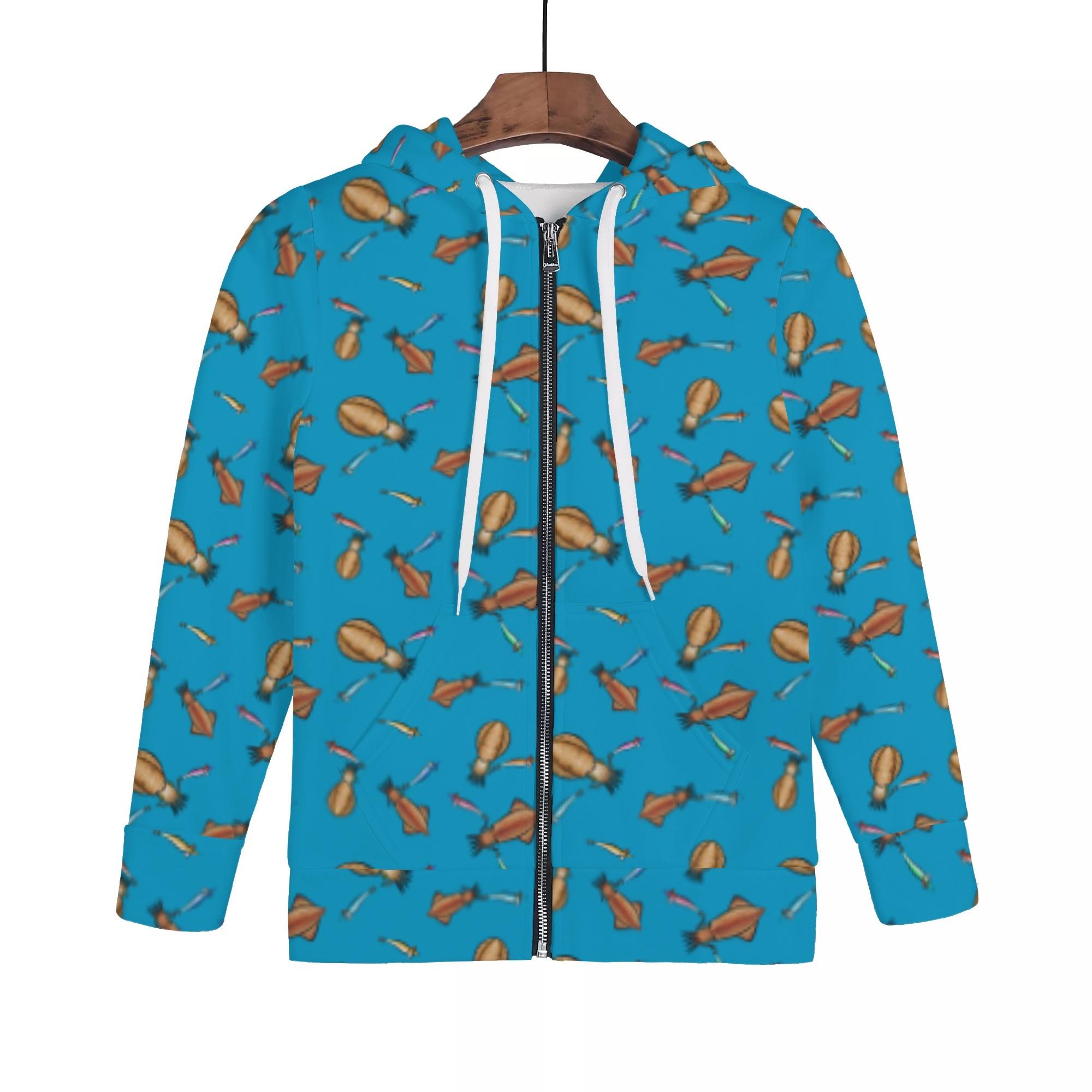 IKA_CB_KJP(キッズジップアップフードパーカー) キッズジップアップフードパーカー キッズ 全て 海 釣り 海釣り 魚釣り アオリイカ マルイカ イカ エギング エギ nekototuribito _ID018(4)