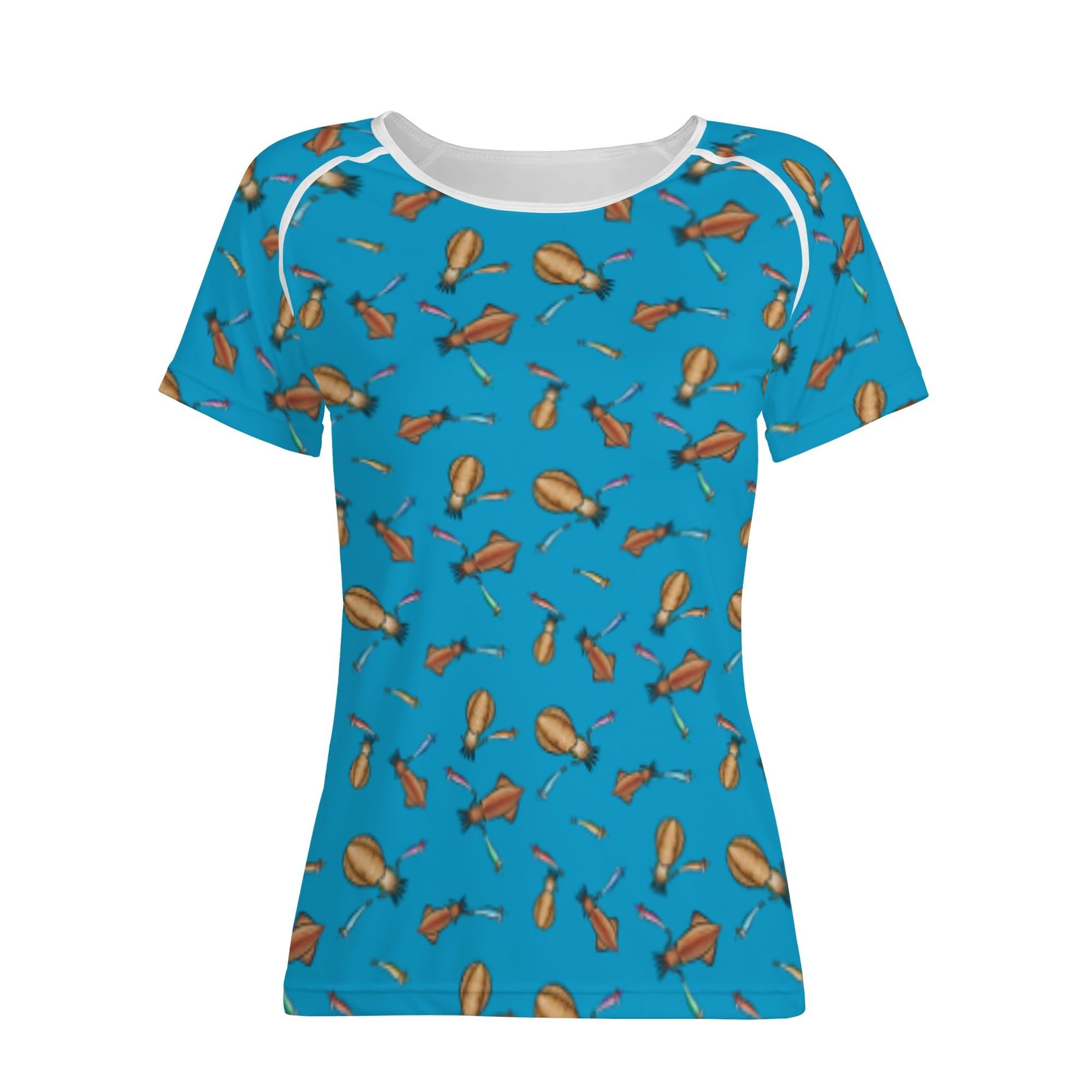 IKA_CB_LT(レディースフルプリントTシャツ) レディースフルプリントTシャツ レディース 全て 海 釣り ..