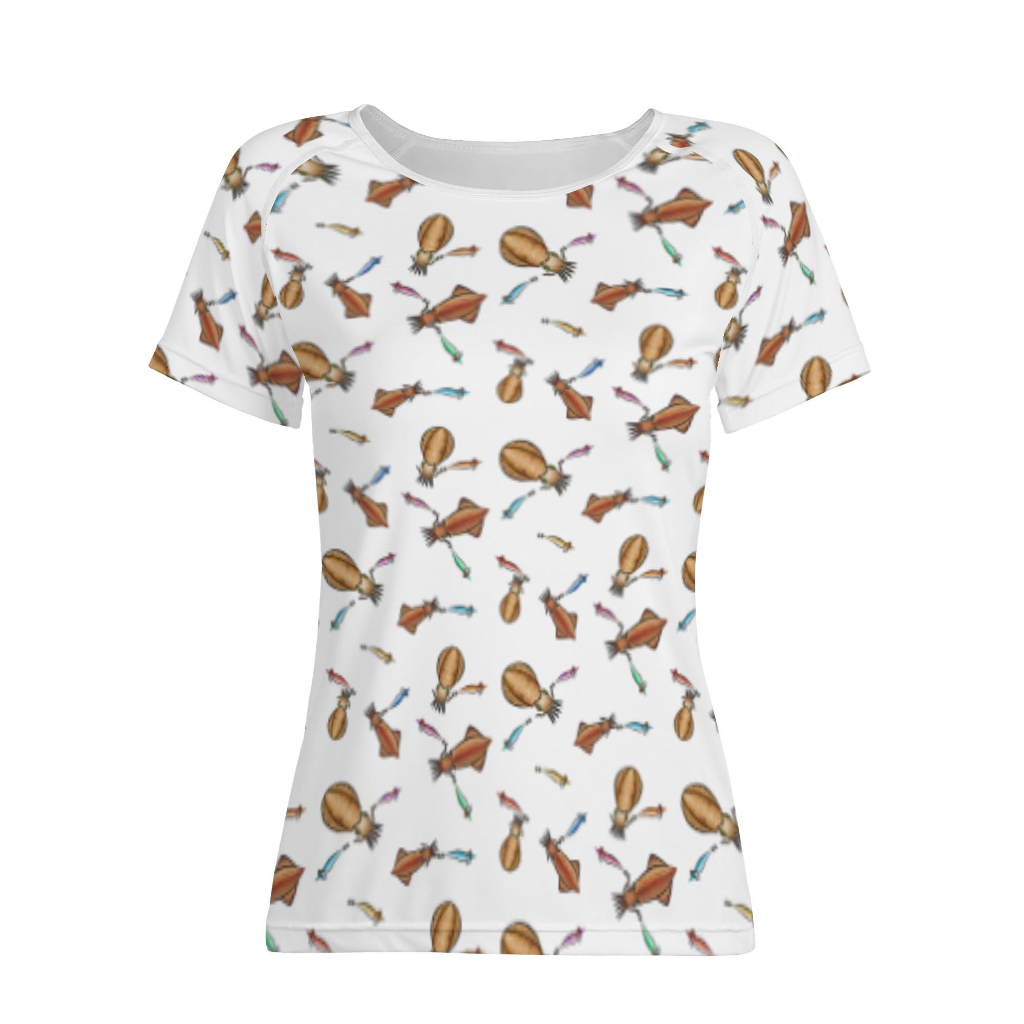 IKA_CW_LT(レディースフルプリントTシャツ) レディースフルプリントTシャツ レディース 全て 海 釣り ..