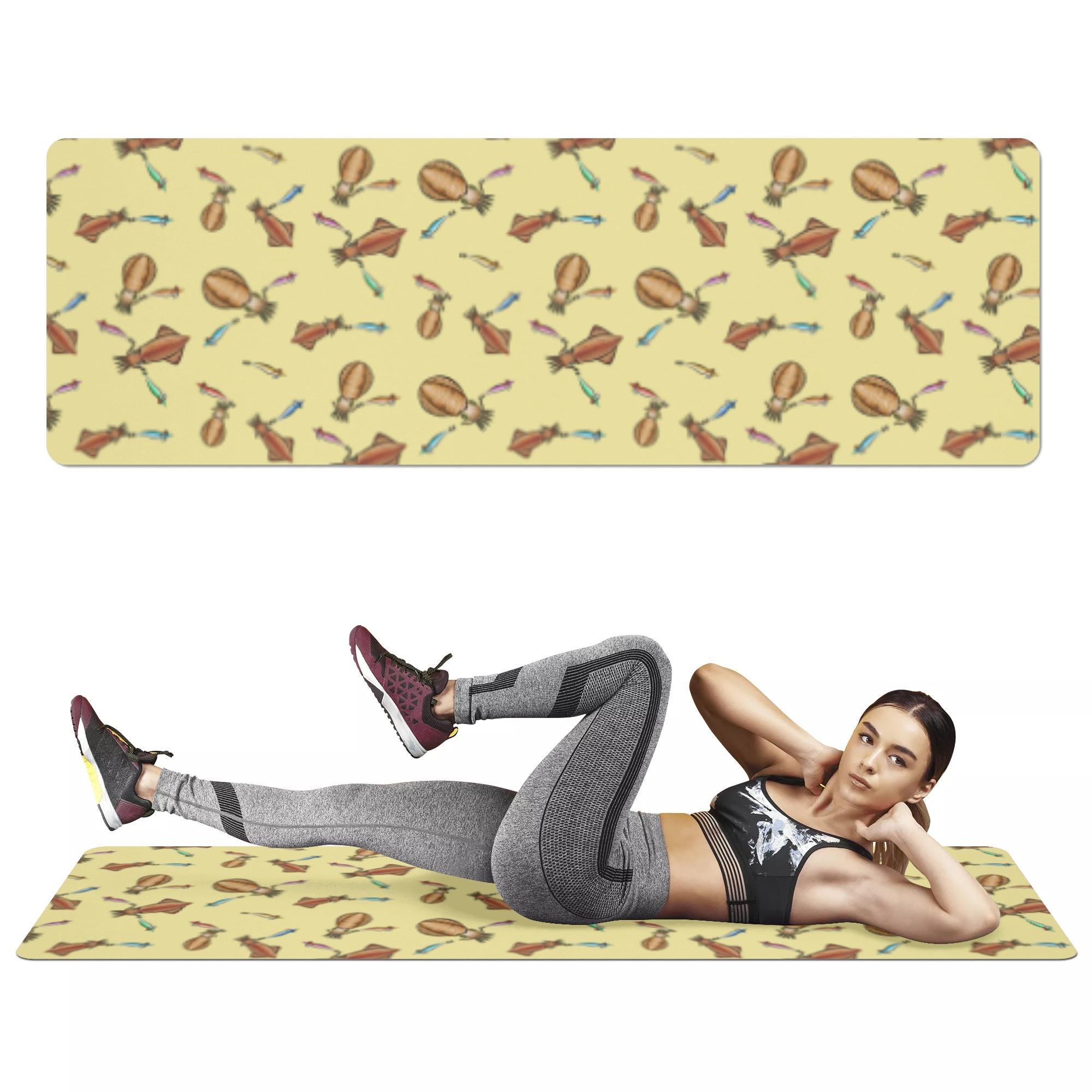 IKA_CY_YM(ヨガマット) ヨガマット ユニセックス ホームデコレーション 全て 海 釣り 海釣り 魚釣り ア..