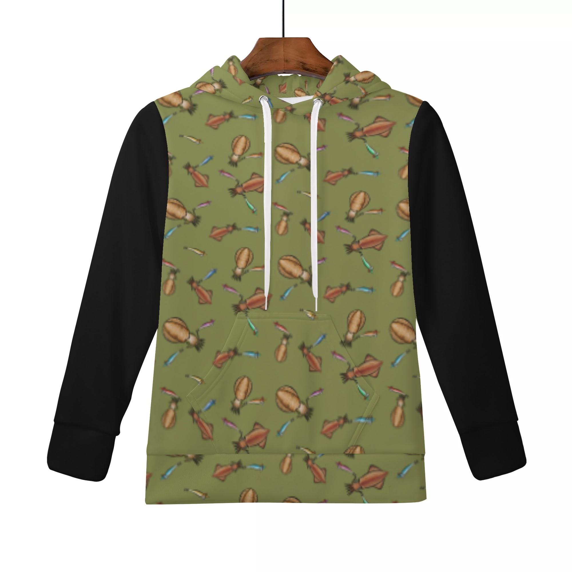 IKA_CG_K_KP(キッズフードパーカー) キッズフードパーカー キッズ 全て 海 釣り 海釣り 魚釣り アオリ..