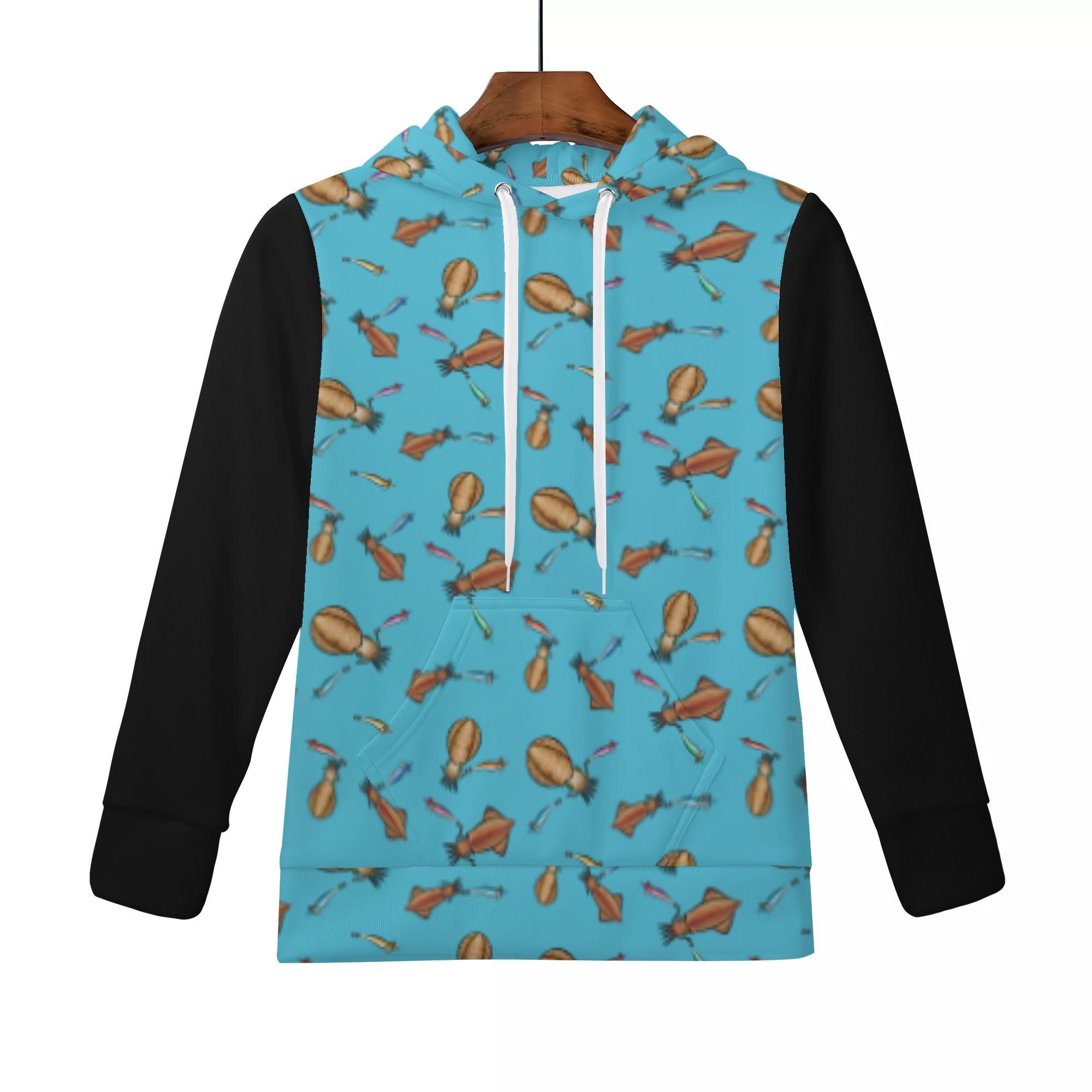 IKA_CTB_K_KP(キッズフードパーカー) キッズフードパーカー キッズ 全て 海 釣り 海釣り 魚釣り アオリ..