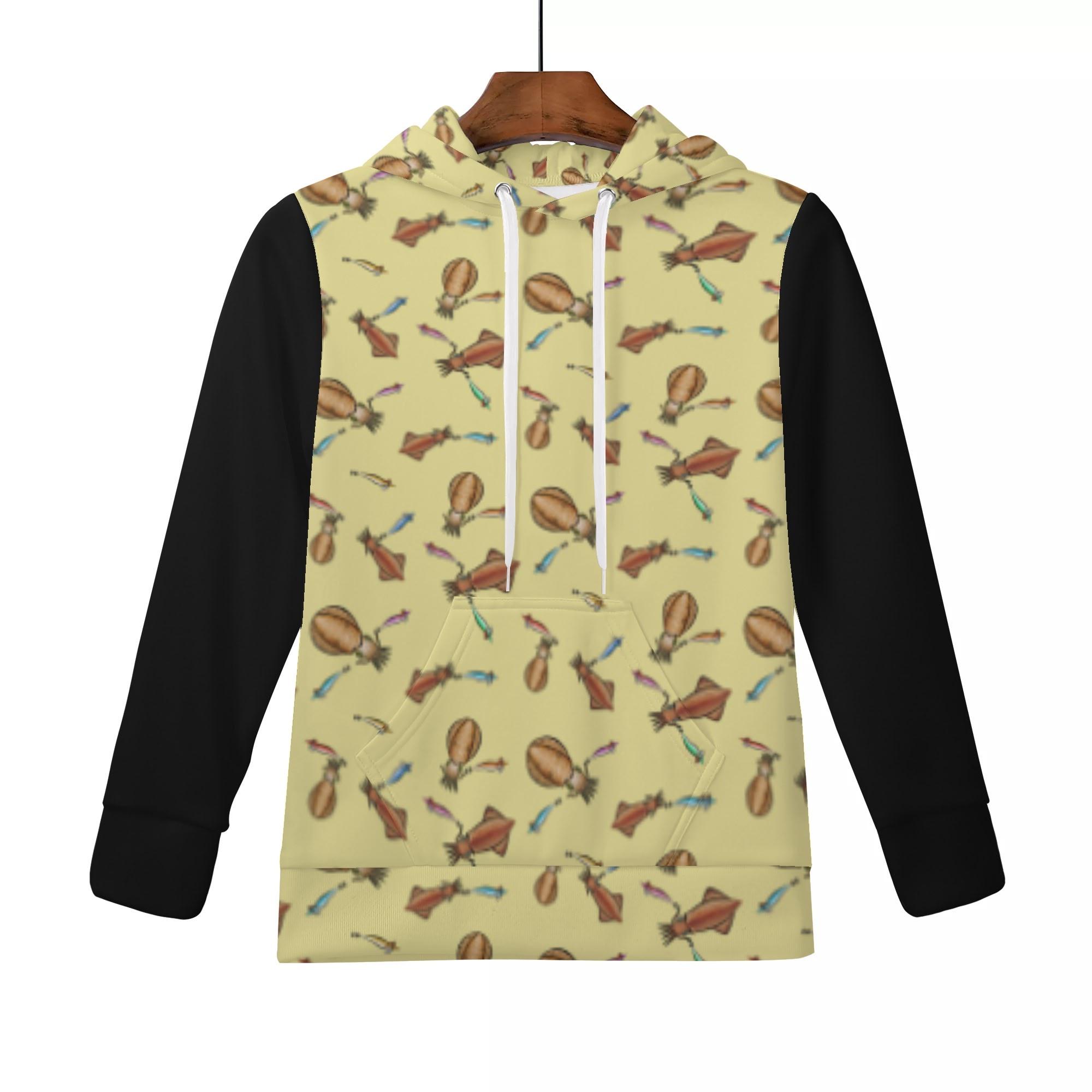 IKA_CY_K_KP(キッズフードパーカー) キッズフードパーカー キッズ 全て 海 釣り 海釣り 魚釣り アオリ..