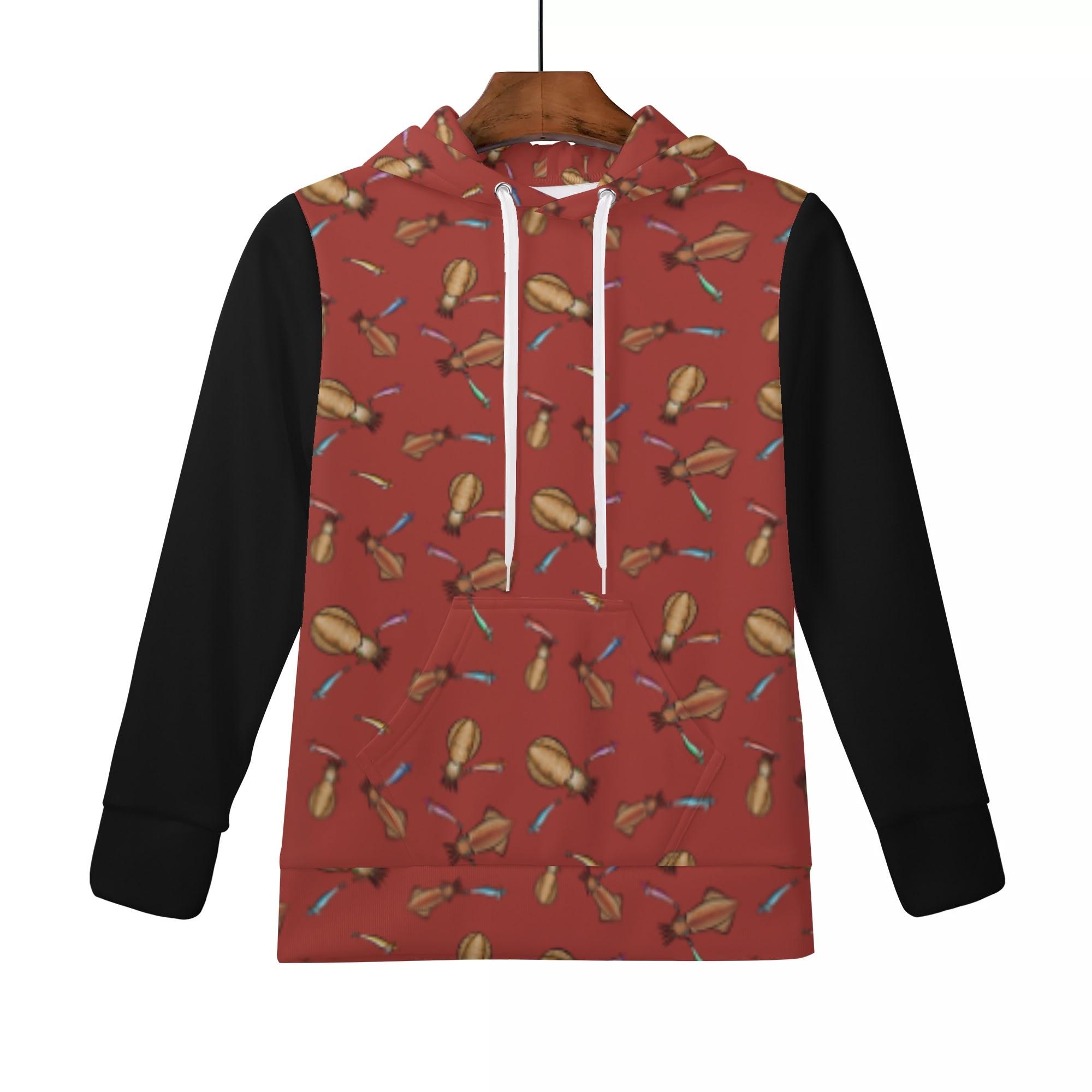 IKA_CCR_K_KP(キッズフードパーカー) キッズフードパーカー キッズ 全て 海 釣り 海釣り 魚釣り アオリ..