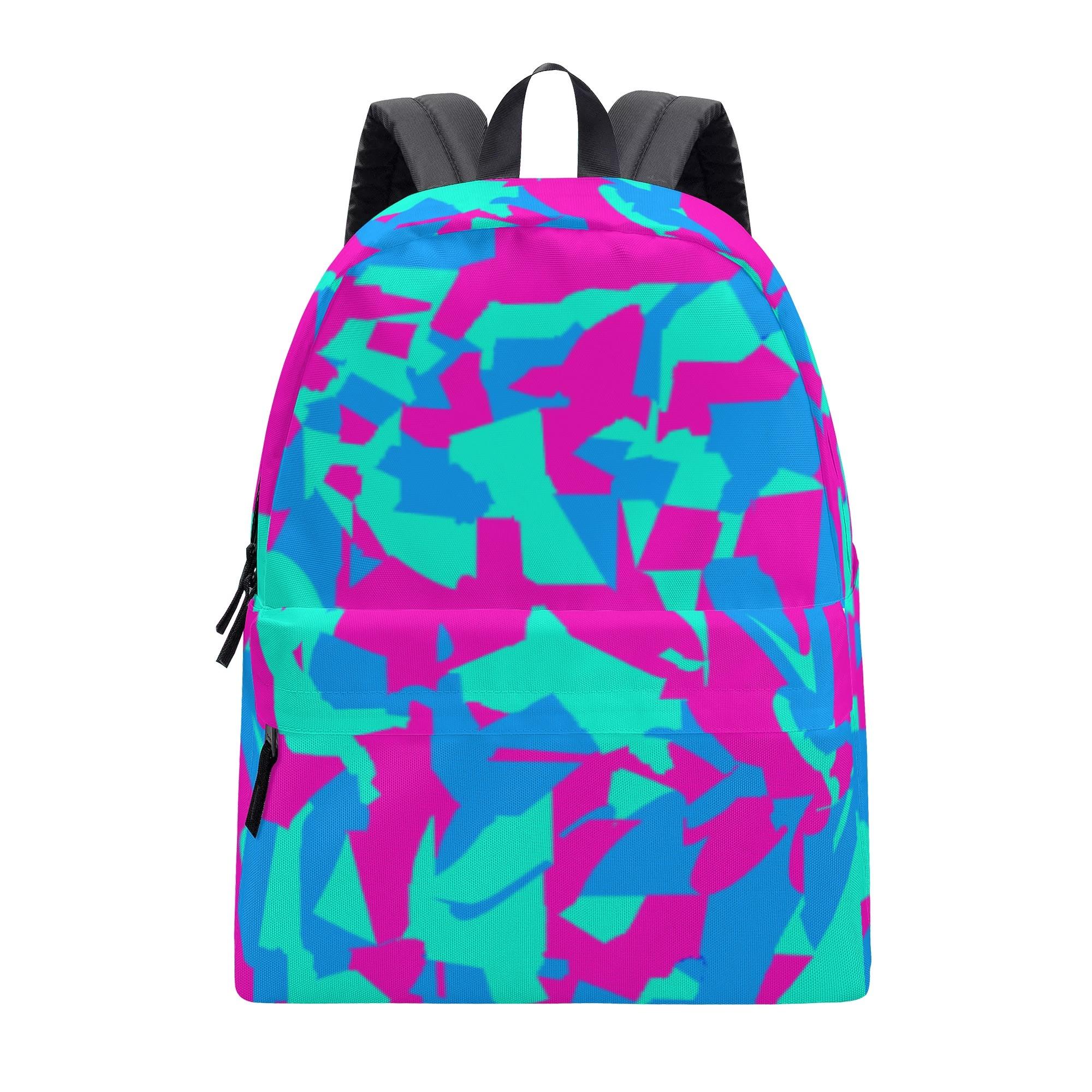 yABurie Check(フルプリントバックパック) フルプリントバックパック ユニセックス バッグ アート Check チェック オリジナルテキスタイル 破り絵 ビビットカラー 詩一 _ID018