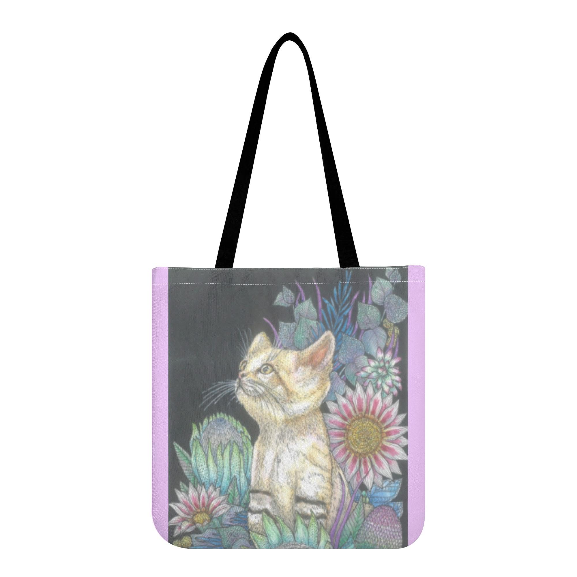 TAKE THE FIRST STEP / 新たな一歩(エコバッグ) エコバッグ ユニセックス バッグ 動物 アート 猫 ボタ..