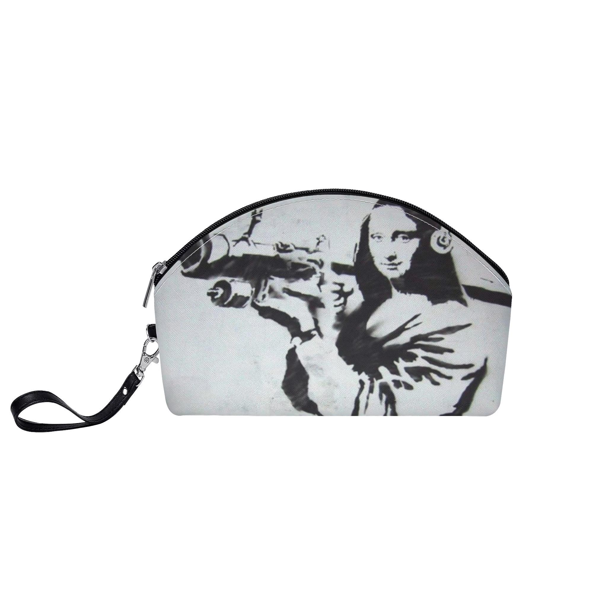 Banksy バンクシー モナリザ Monna Lisa(丸型コスメポーチ) 丸型コスメポーチ レディース バッグ 全て ..