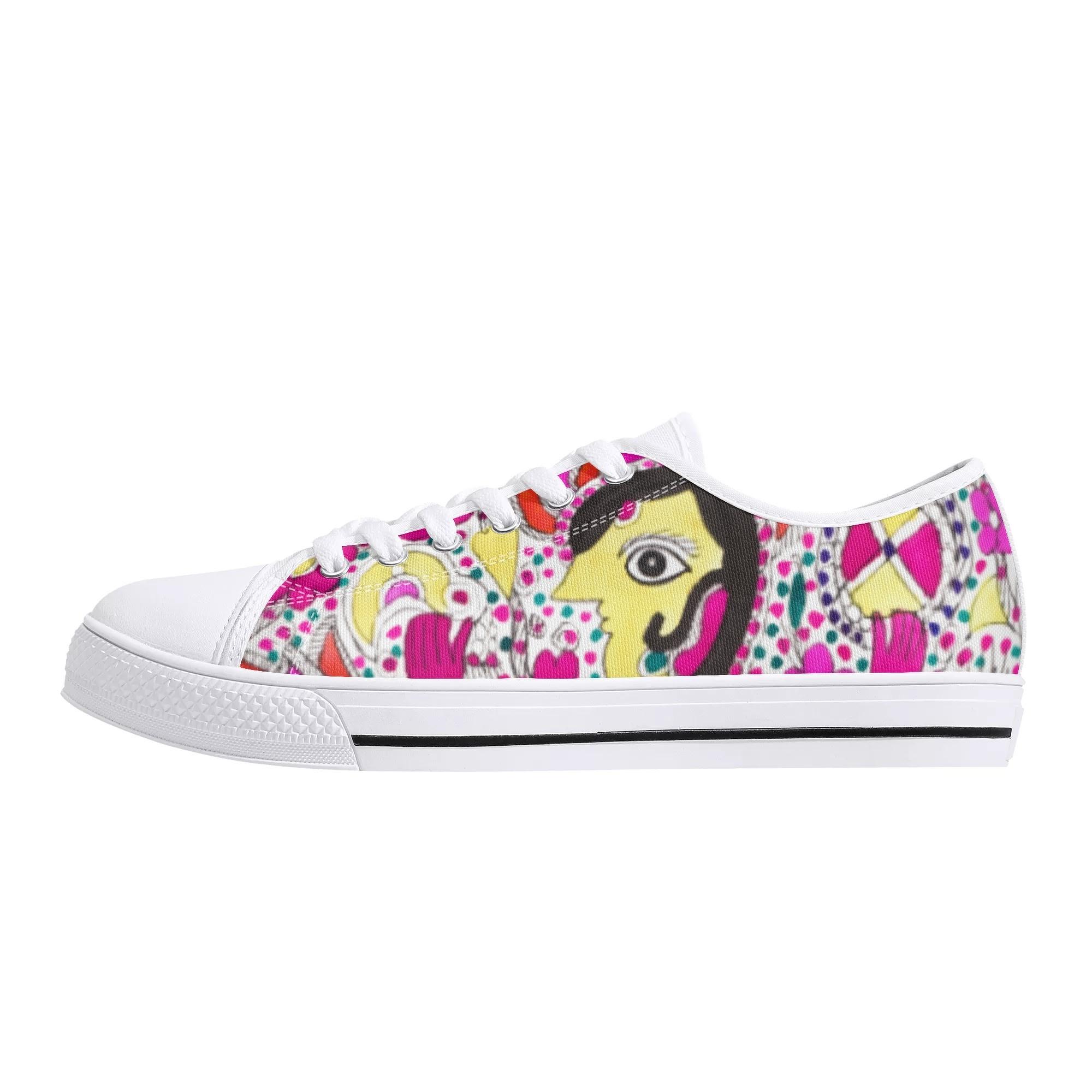 インドの少女(ローカットスニーカー) ローカットスニーカー レディース メンズ シューズ アート ボタニ..