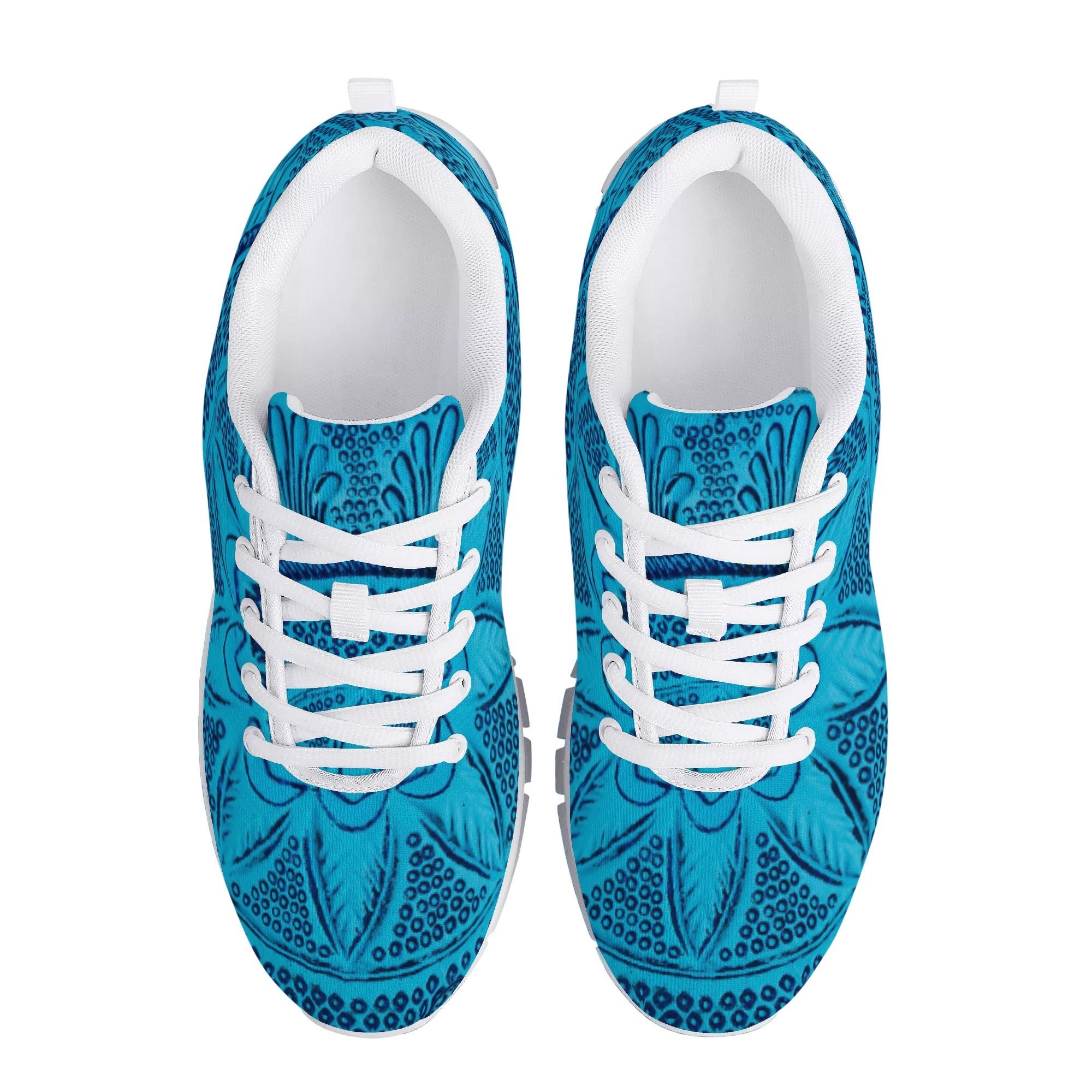 水色ガラスプレートのデザイン(ランニングシューズ（シリーズ1）) ランニングシューズ メンズ レディー..