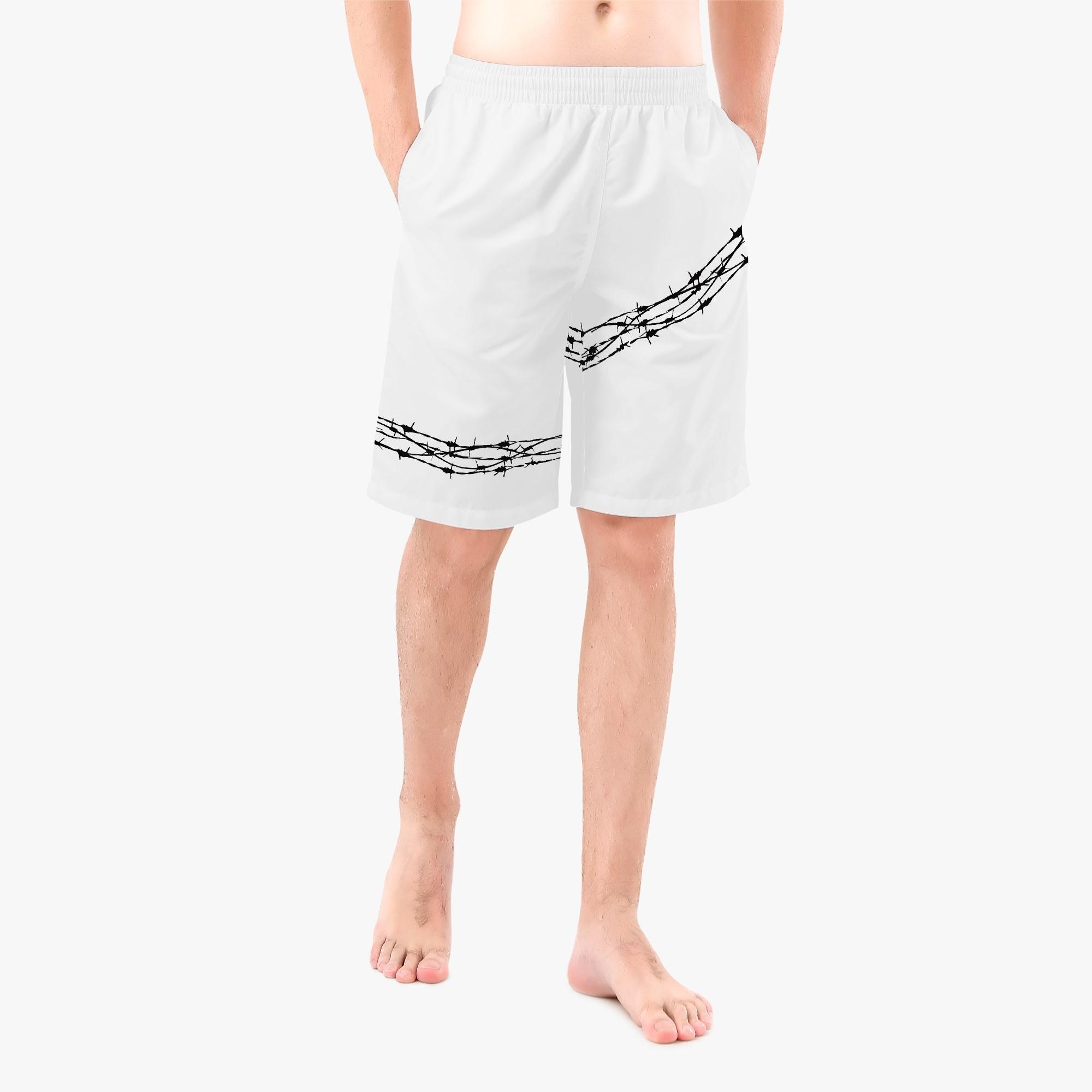 Wire design(メンズサーフパンツ) メンズサーフパンツ メンズ アート ハート ストリート ワイヤー Golazo14 _ID018