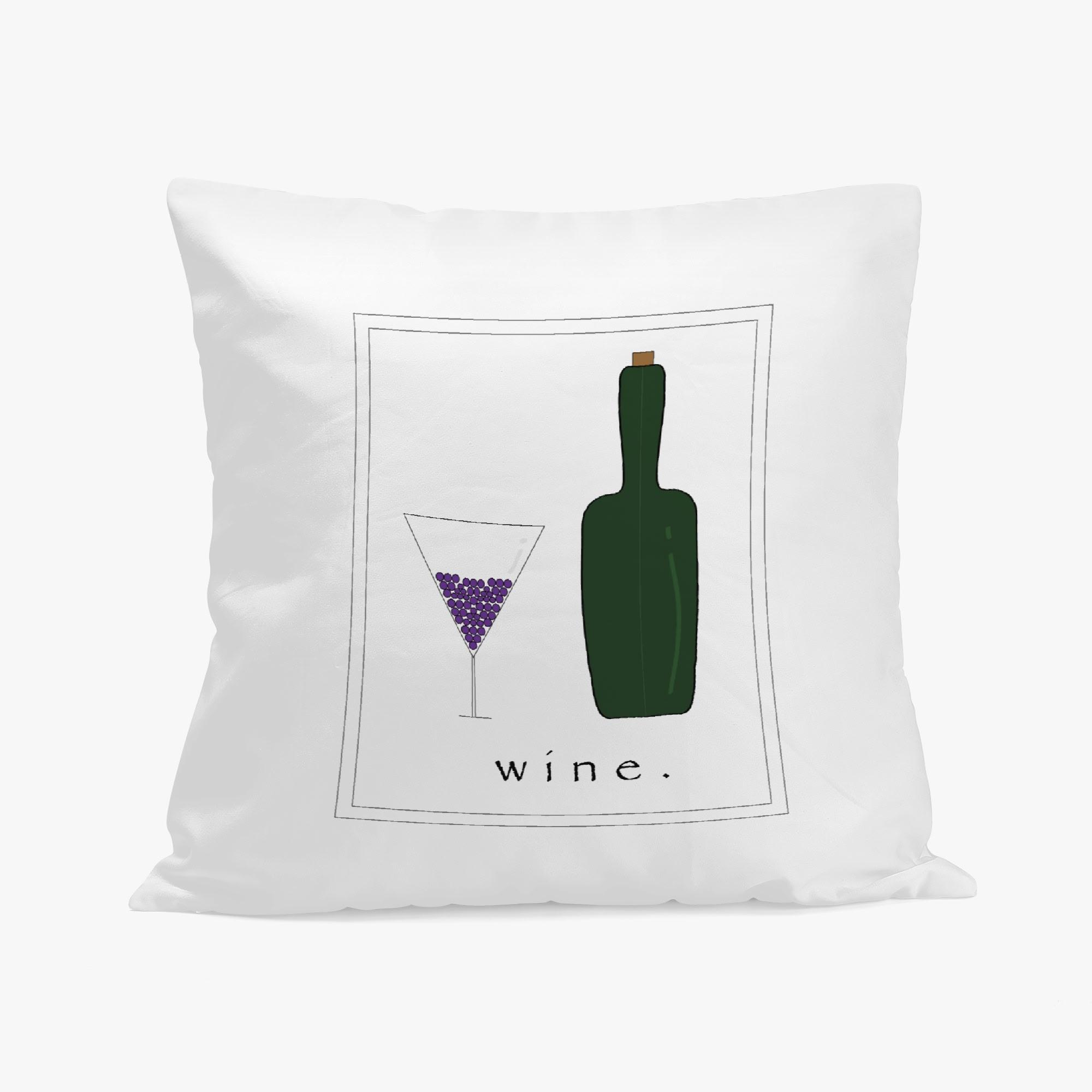 wine(クッションカバー) クッションカバー ユニセックス ホームデコレーション 全て ワイン wine 松浦..