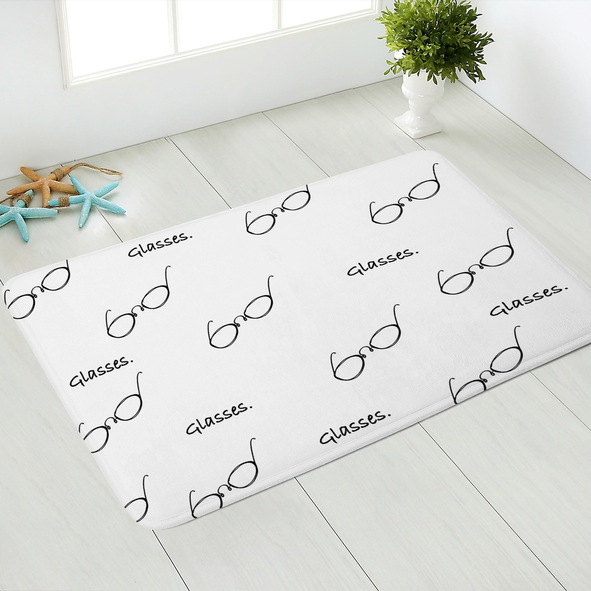 メガネ(ふんわりドアマット) ふんわりドアマット ユニセックス ホームデコレーション 全て アート メガ..