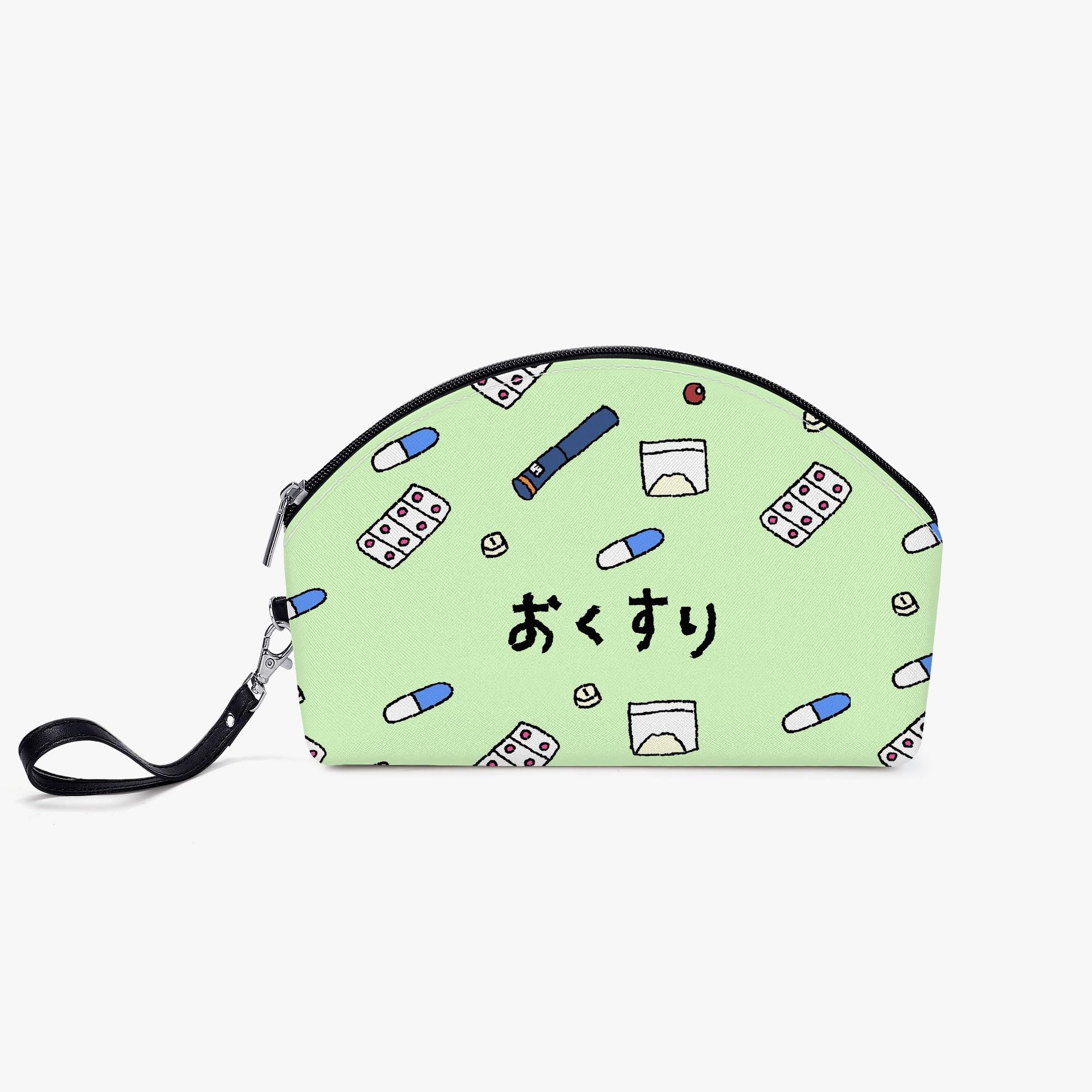 お薬入れ(丸型コスメポーチ) 丸型コスメポーチ レディース バッグ 全て 薬 お薬入れ 松浦はれ _ID018